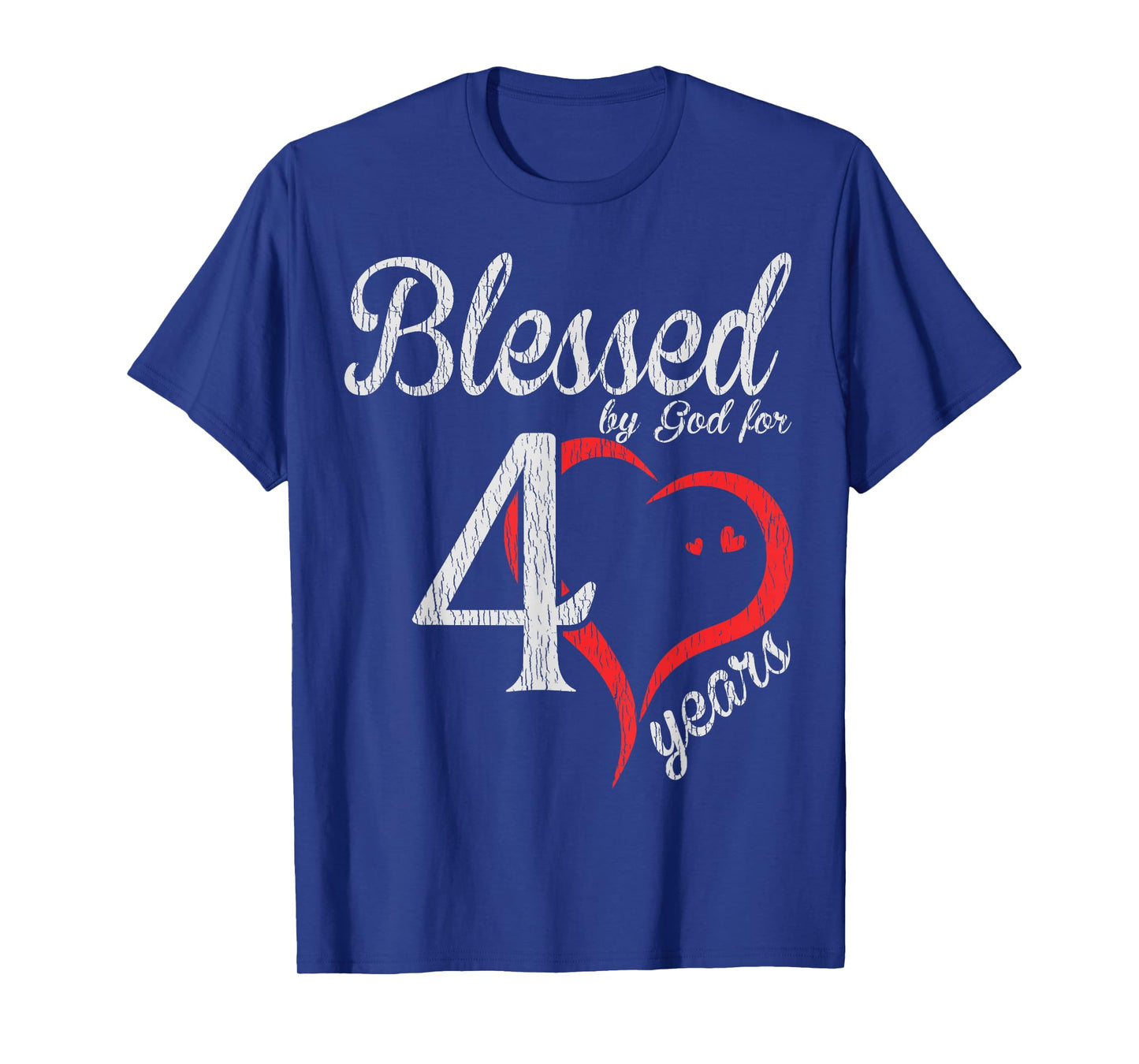 Vintage 40th Birthday Blessed By God, Happy Birthday Gift T-Shirt