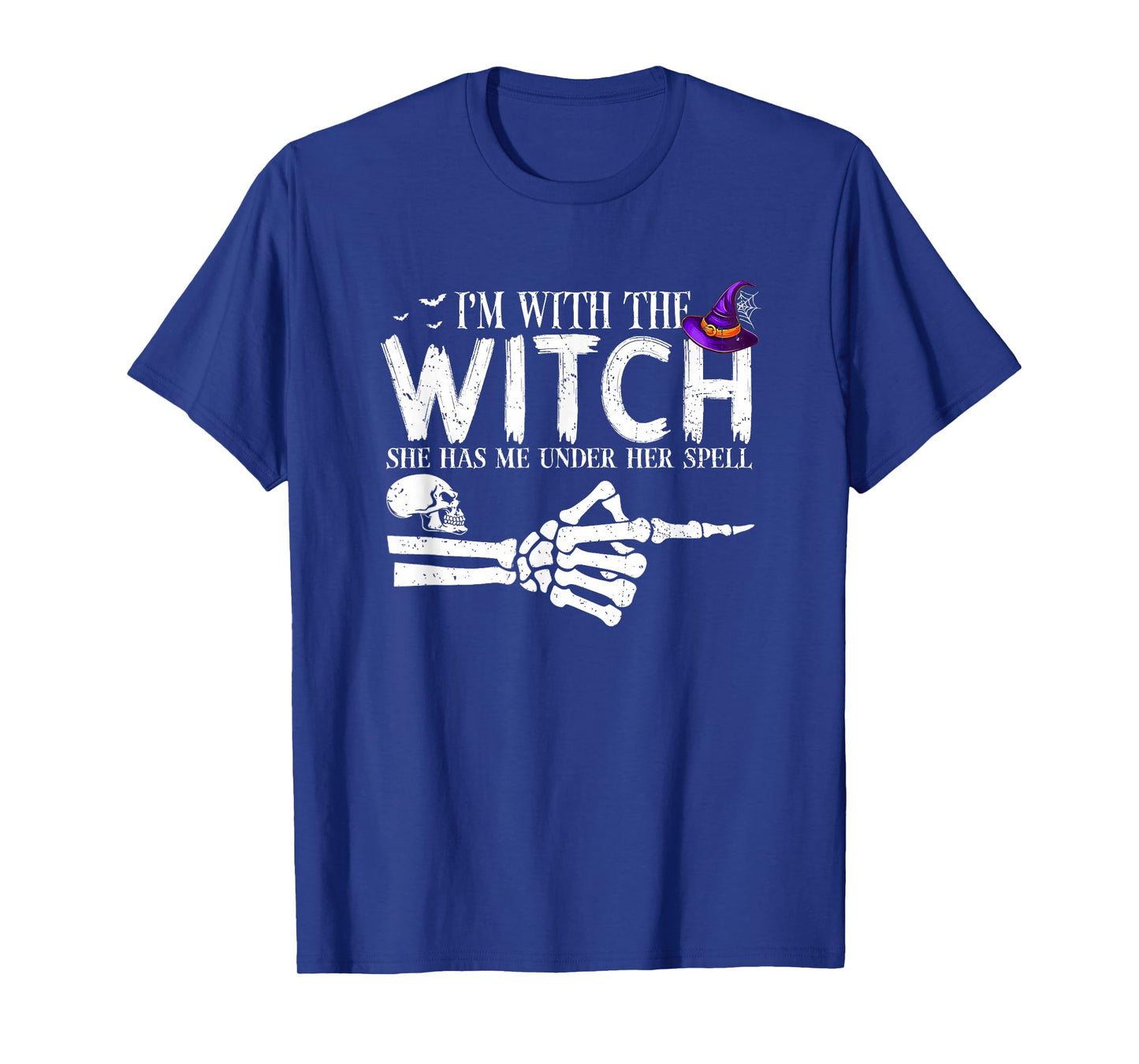 I'm with The Witch Funny Halloween Couple Costume Party T-Shirt