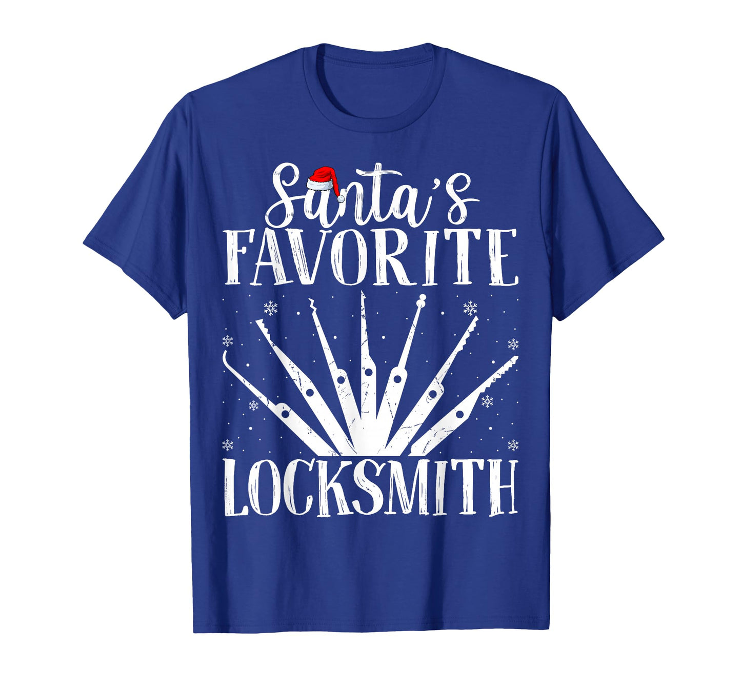 Santa's Favorite Locksmith Key Maker Locksmithing Christmas T-Shirt
