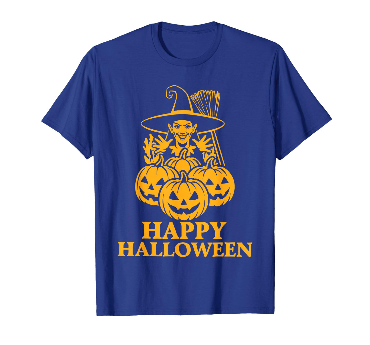 Halloween Witch Shirt, Pumpkin Jack O’ Lantern Broom T-Shirt