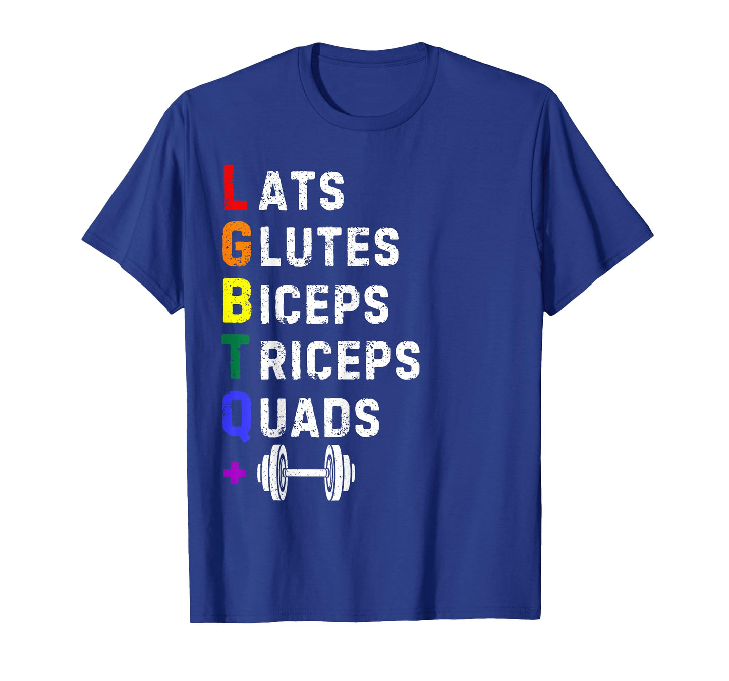 Funny LGBTQ Fitness Gym Weightlifting Pride Lifting Workout T-Shirt