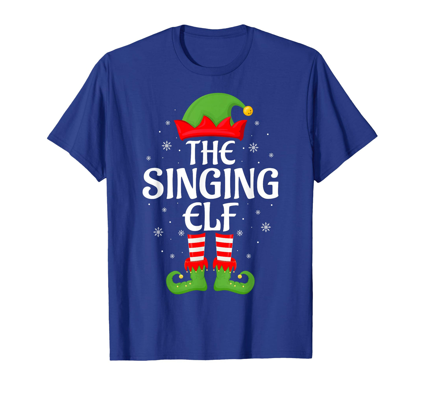 Singing Elf Xmas Family Matching Elf Squad Christmas T-Shirt