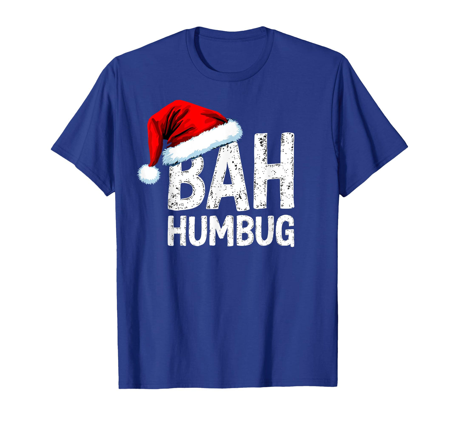 Vintage Bah Humbug Christmas Santa Funny Xmas Party Tee T-Shirt