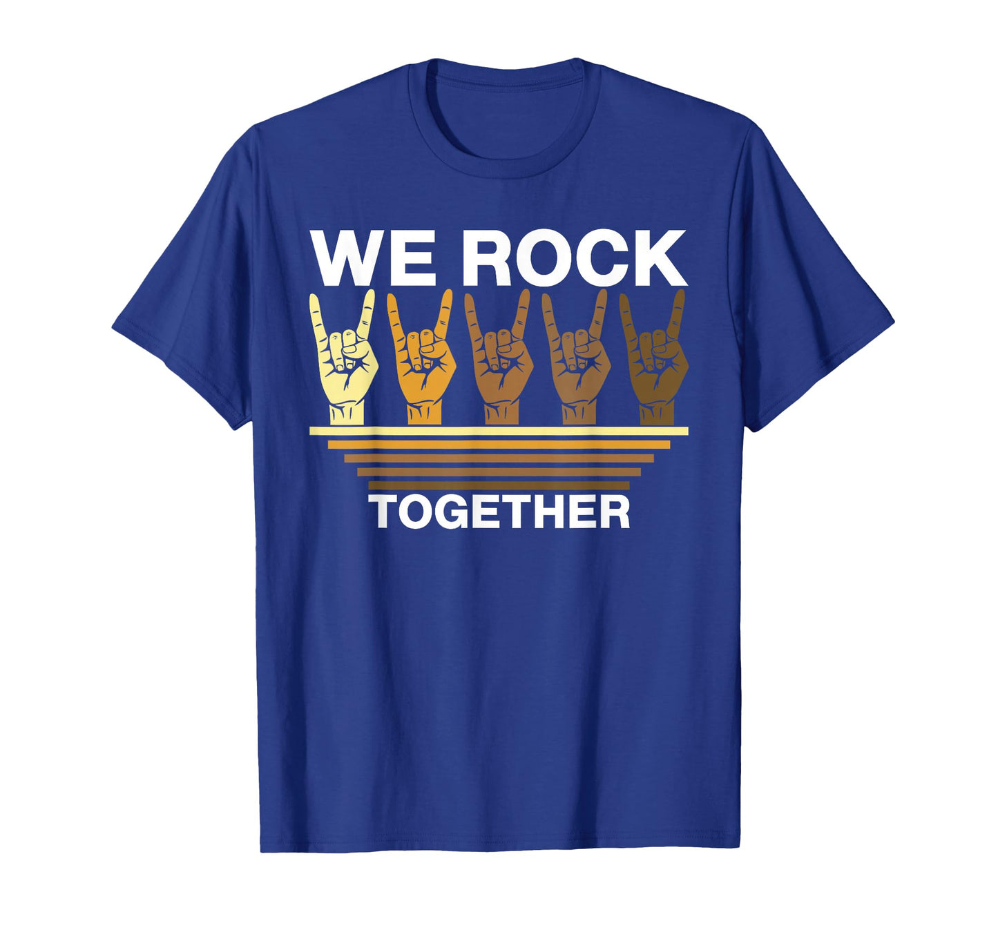 We Rock Together Vintage Rock Distressed Rock Music T-Shirt