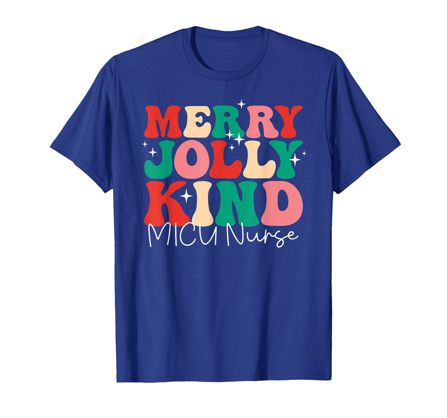 One Jolly Retro Christmas Matching MICU T-Shirt