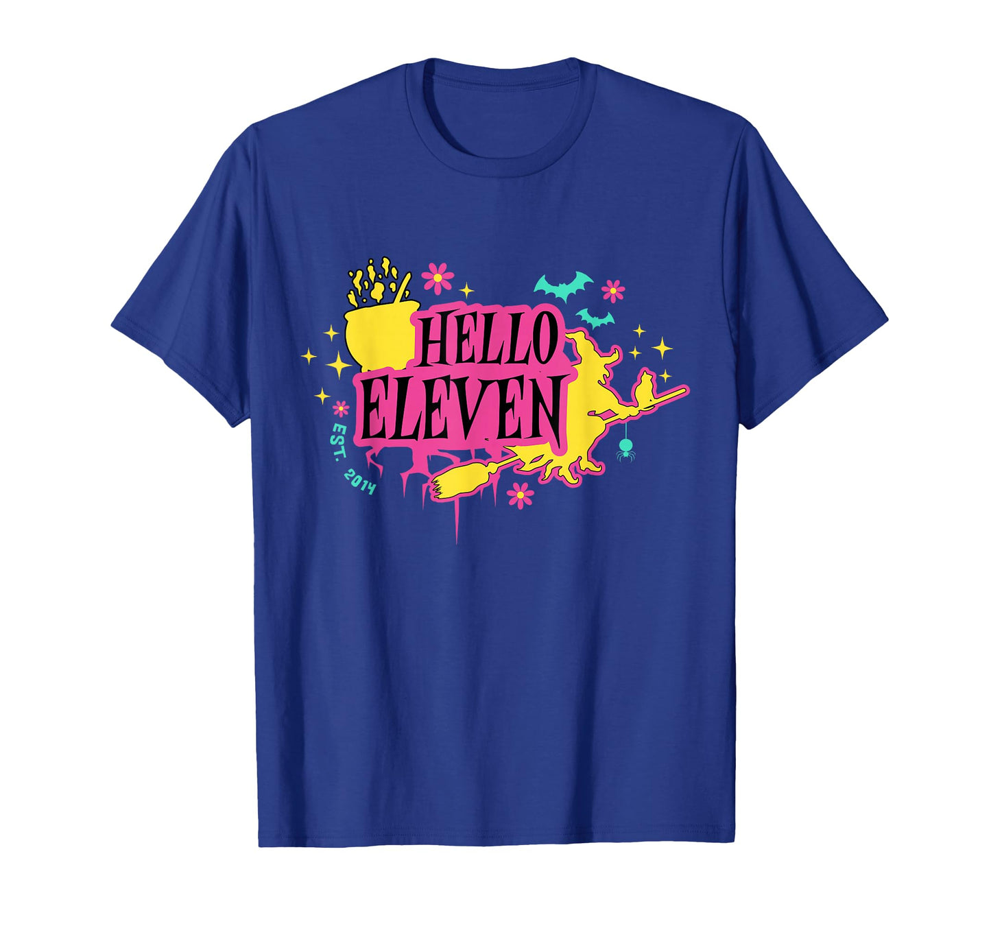 Happy 11th Birthday Hello Eleven Witch Est 2014 Halloween T-Shirt