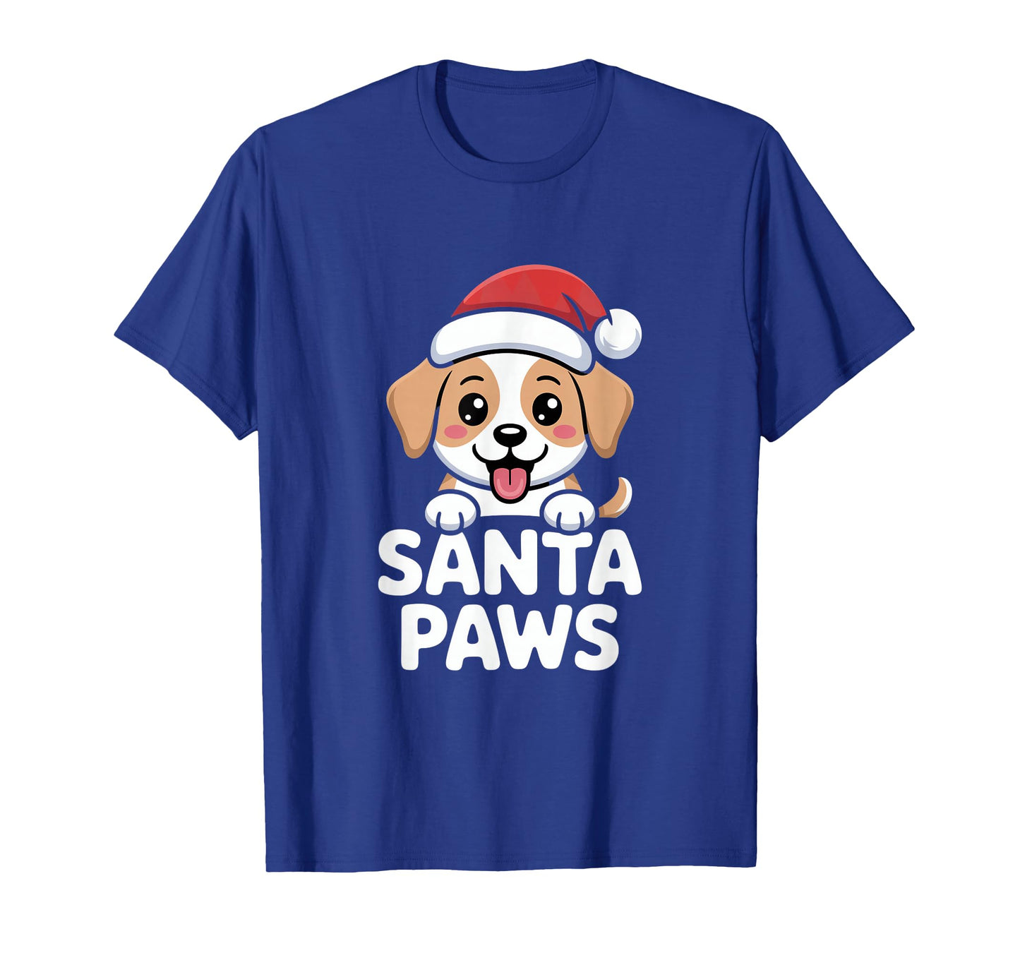 Santa Paws Cute Puppy Christmas Dog Lover T-Shirt