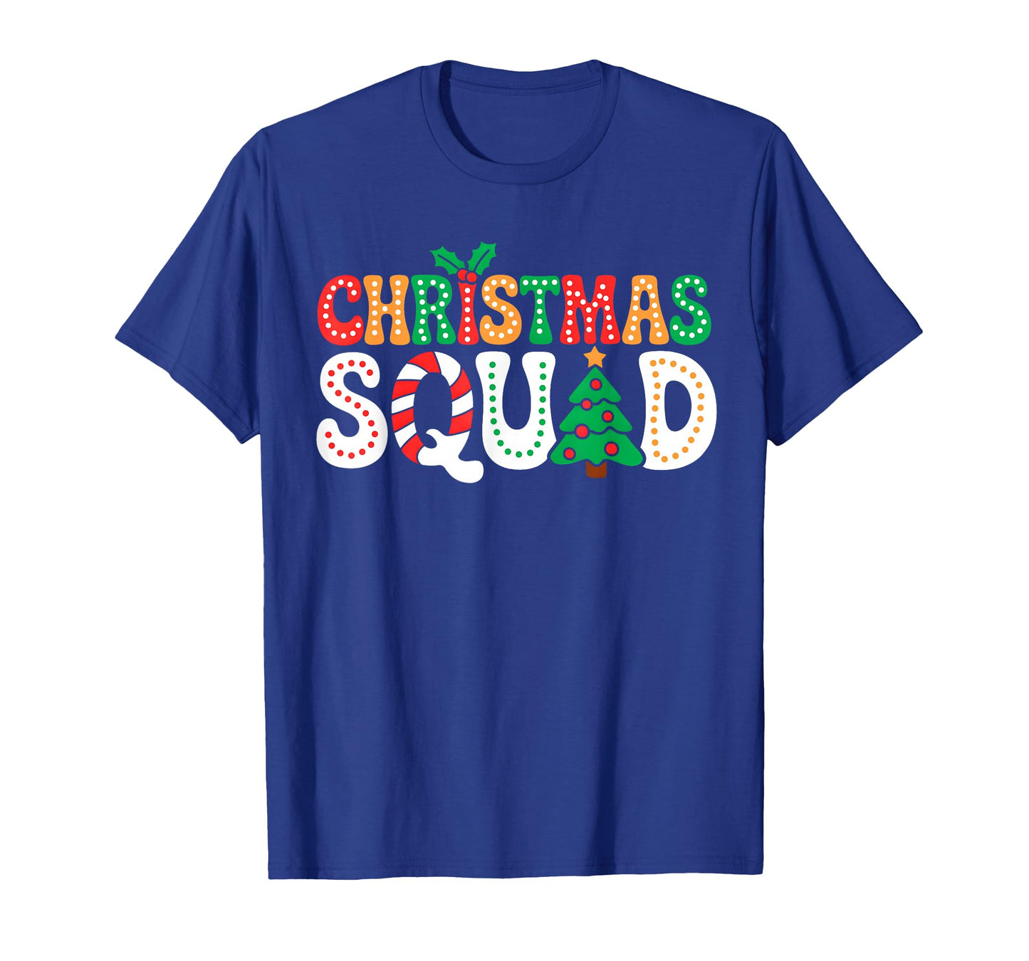 Groovy Christmas Squad Funny Xmas Tree Family Matching Pjs T-Shirt