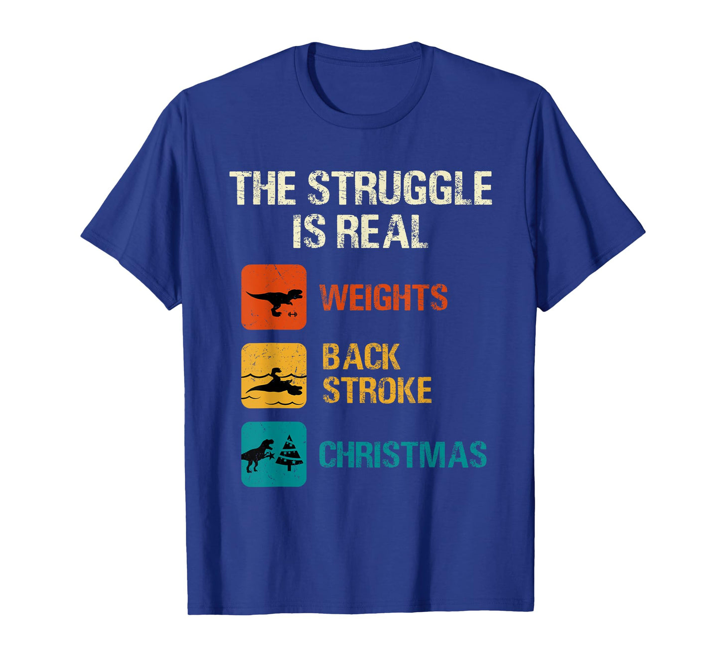 The struggle is real Funny T-Rex Dinosaur Retro Vintage T-Shirt