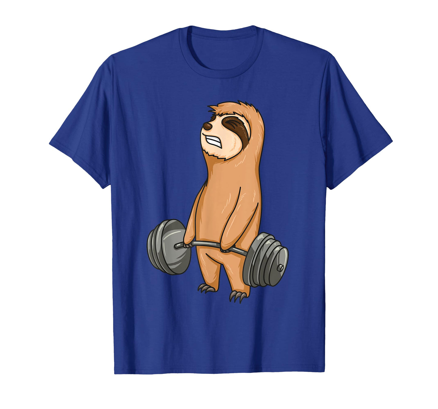 Baby Sloth Weight Lifting Fitness Motivation Workout T-Shirt
