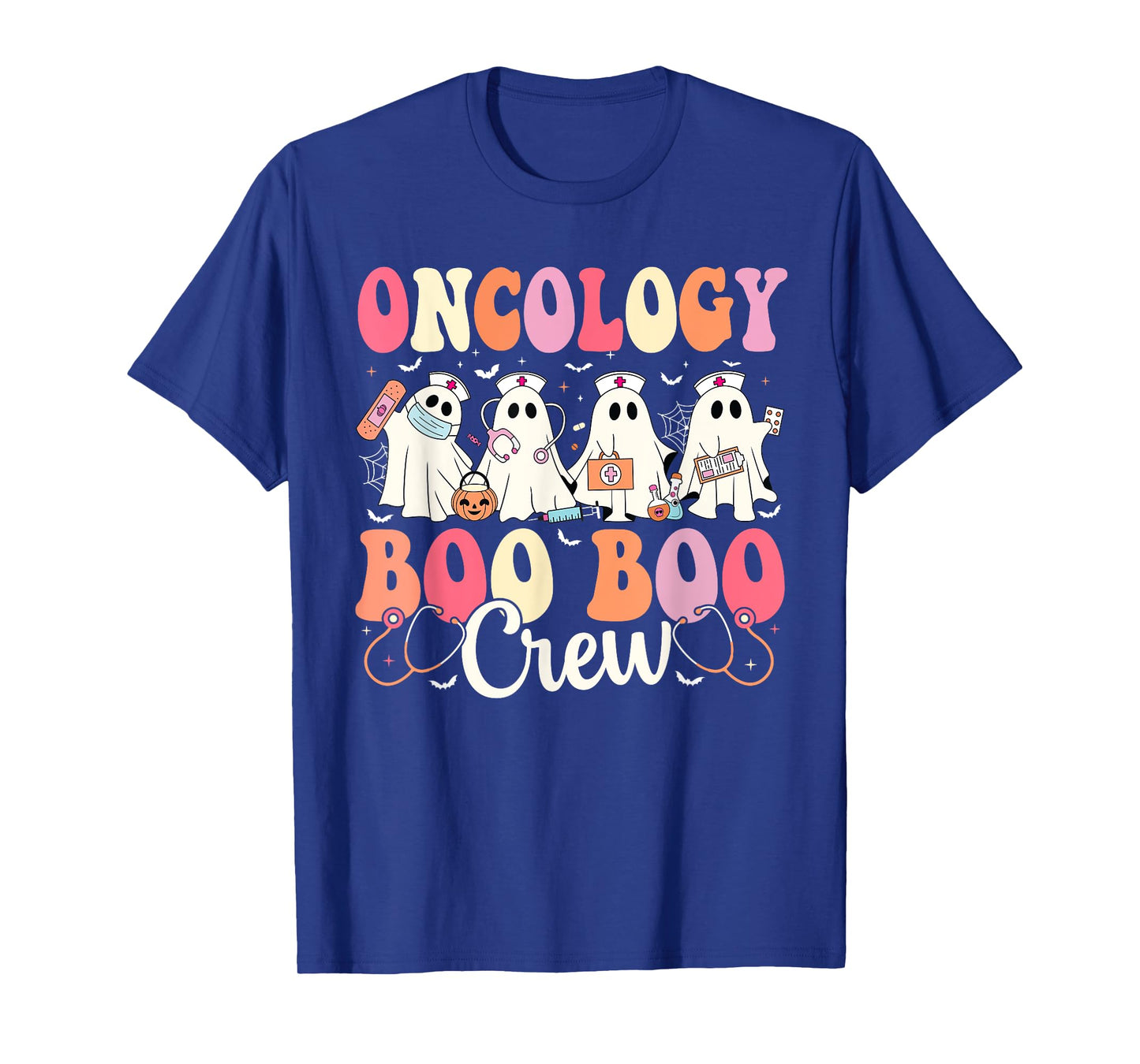 Oncology Nurse Boo Boo Crew Ghost Nurse Halloween Costume T-Shirt