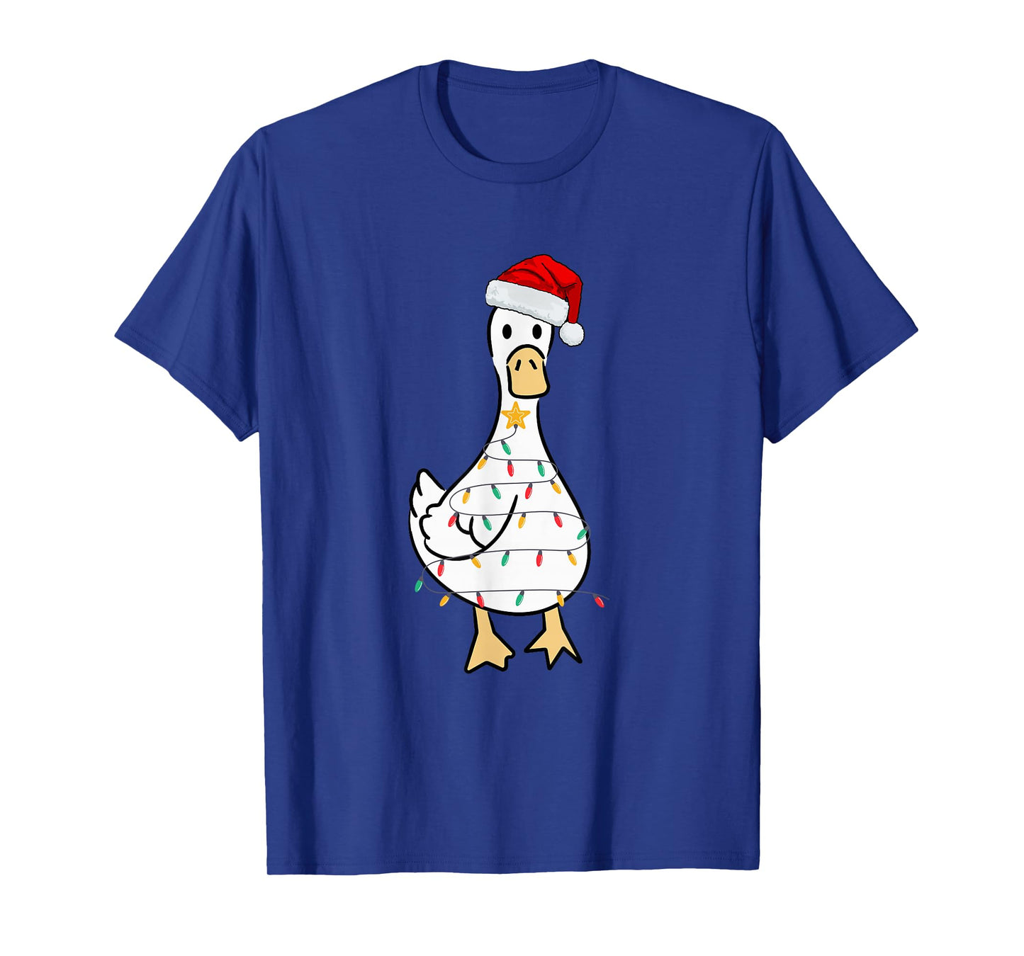 Silly Christmas Goose Lighted Up T-Shirt