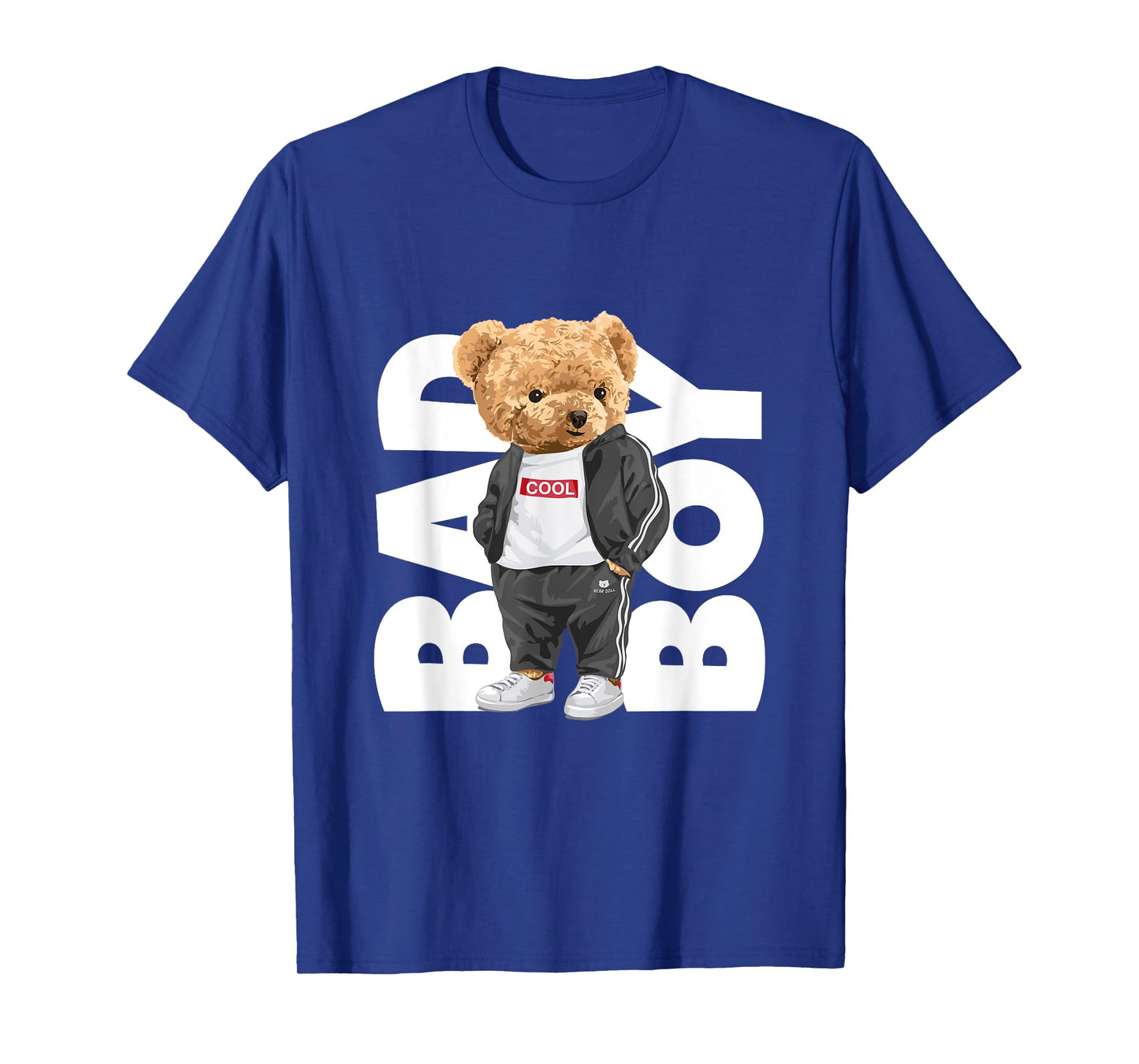 Bad Boy Tee Shirt, Funny Teddy Bear Graphic Design Style Fun T-Shirt