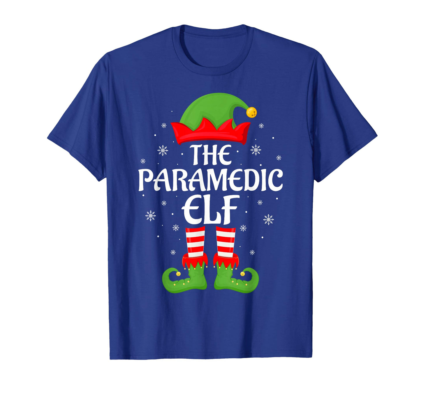 Paramedic Elf Xmas Family Matching Elf Squad Christmas T-Shirt