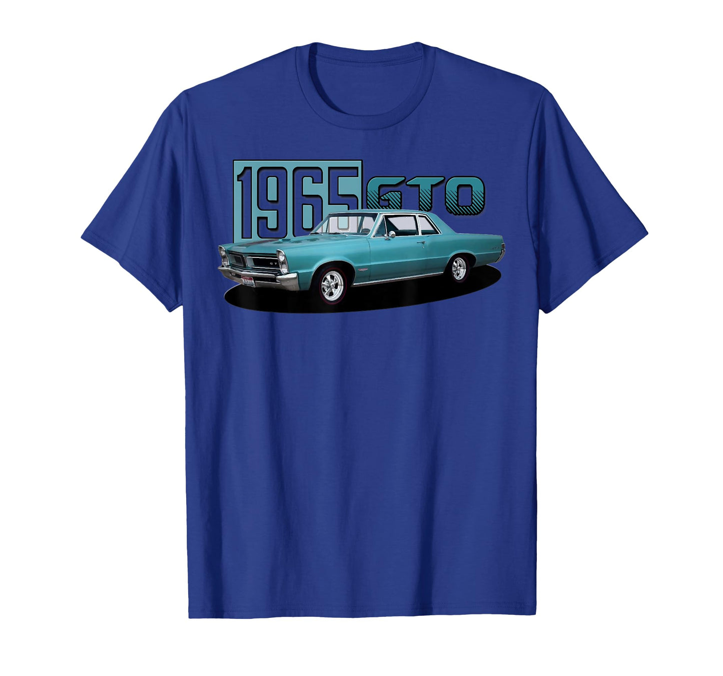 1965 65 GTO Classic Car Old School Muscle Blue Car T-Shirt