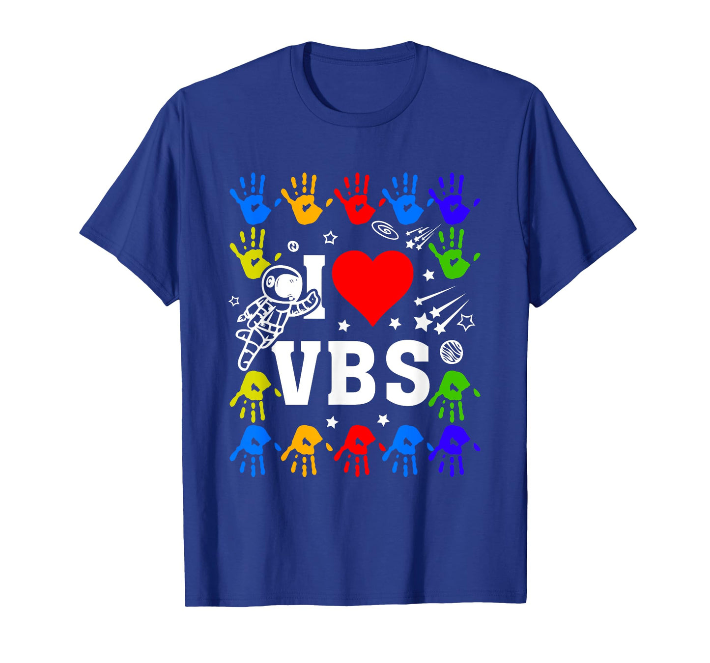 I Love VBS Summer Vacation Bible School Christian Teacher Men Women Kids T-Shirt