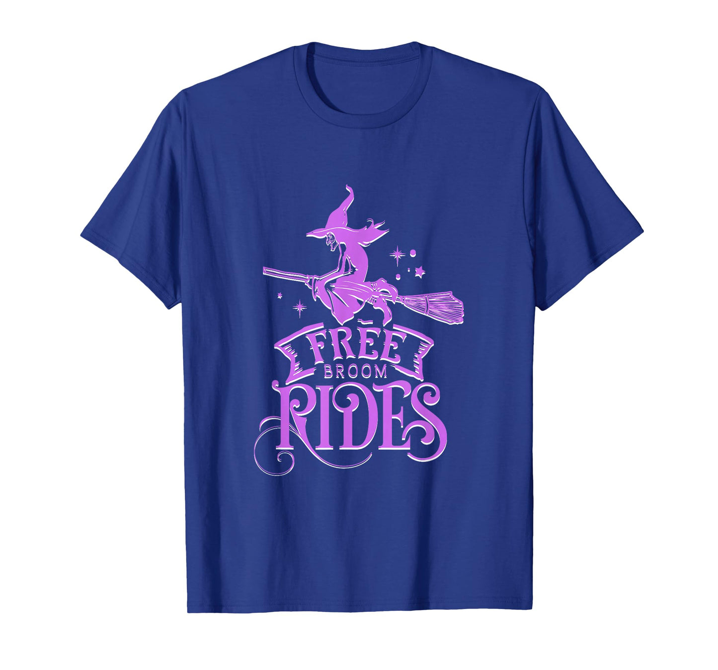 Witch Free Broom Rides Halloween Transportation Funny T-Shirt