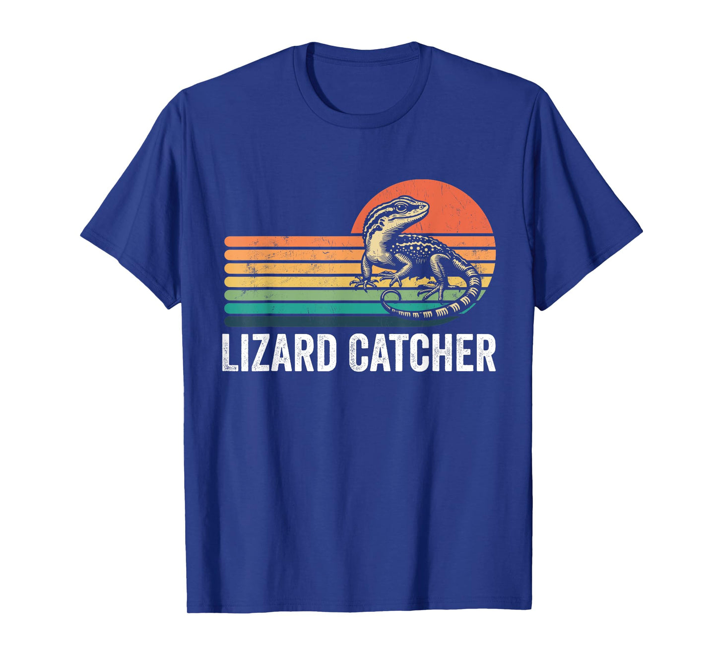 Professional Lizard Catcher Funny Retro Gecko Lizard Hunter T-Shirt