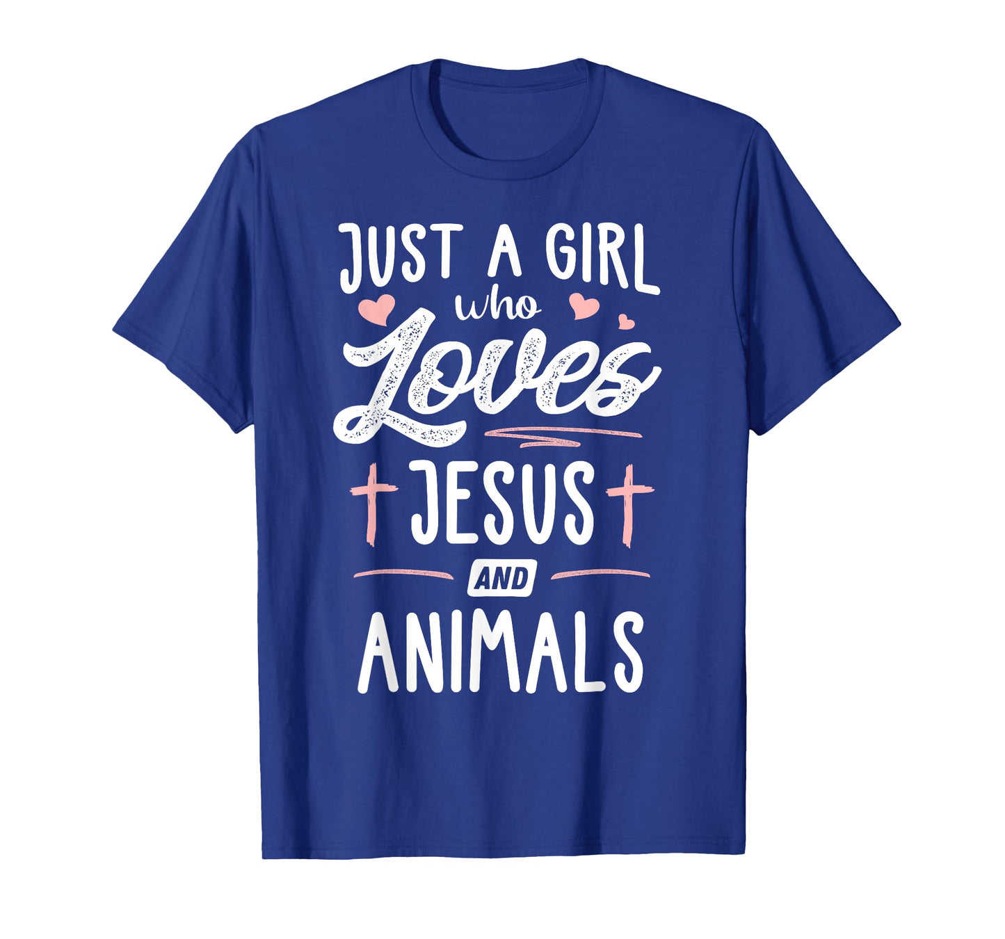 Just A Girl Who Loves Jesus And Animals Gift Women T-Shirt