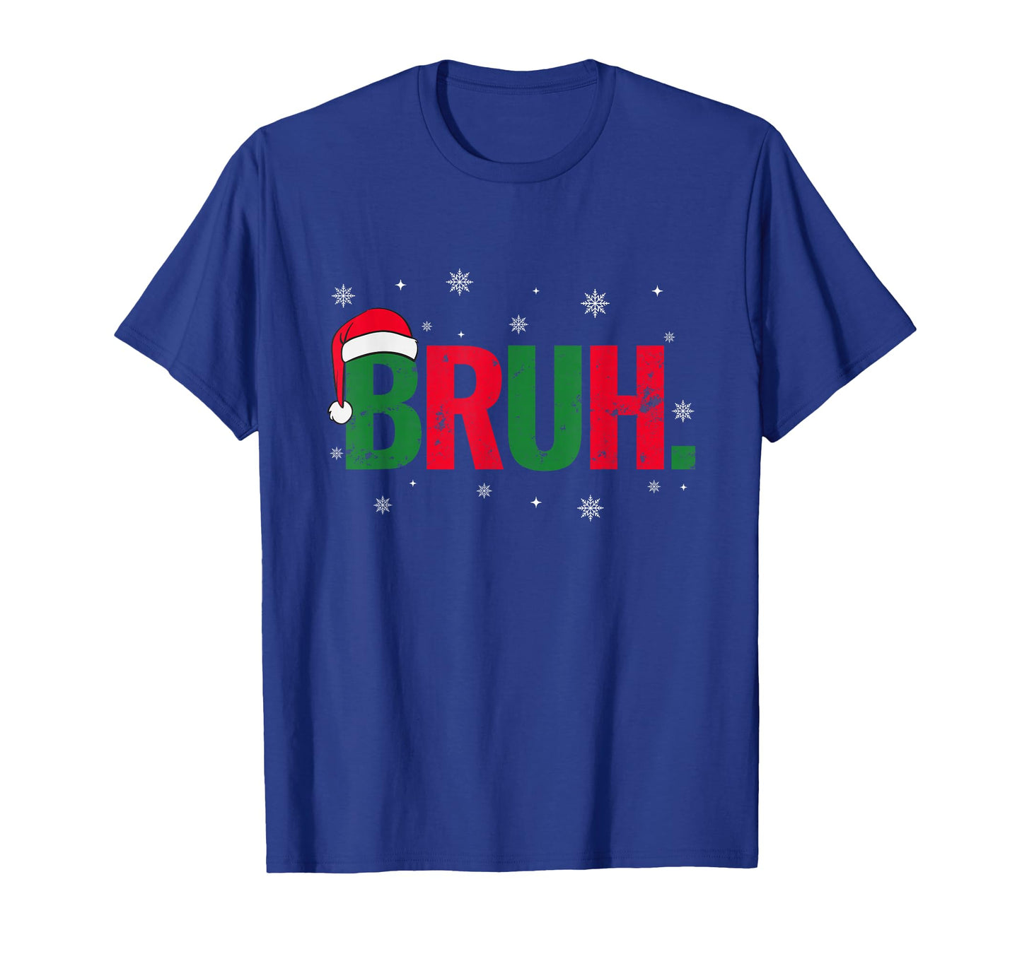 Vintage Merry Christmas Bruh Snowflakes Xmas Family Matching T-Shirt