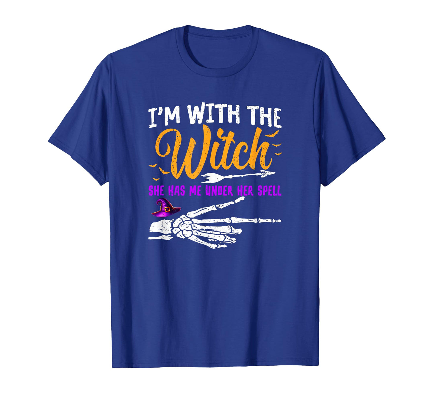 I'm with The Witch Funny Halloween Couple Costume Party T-Shirt