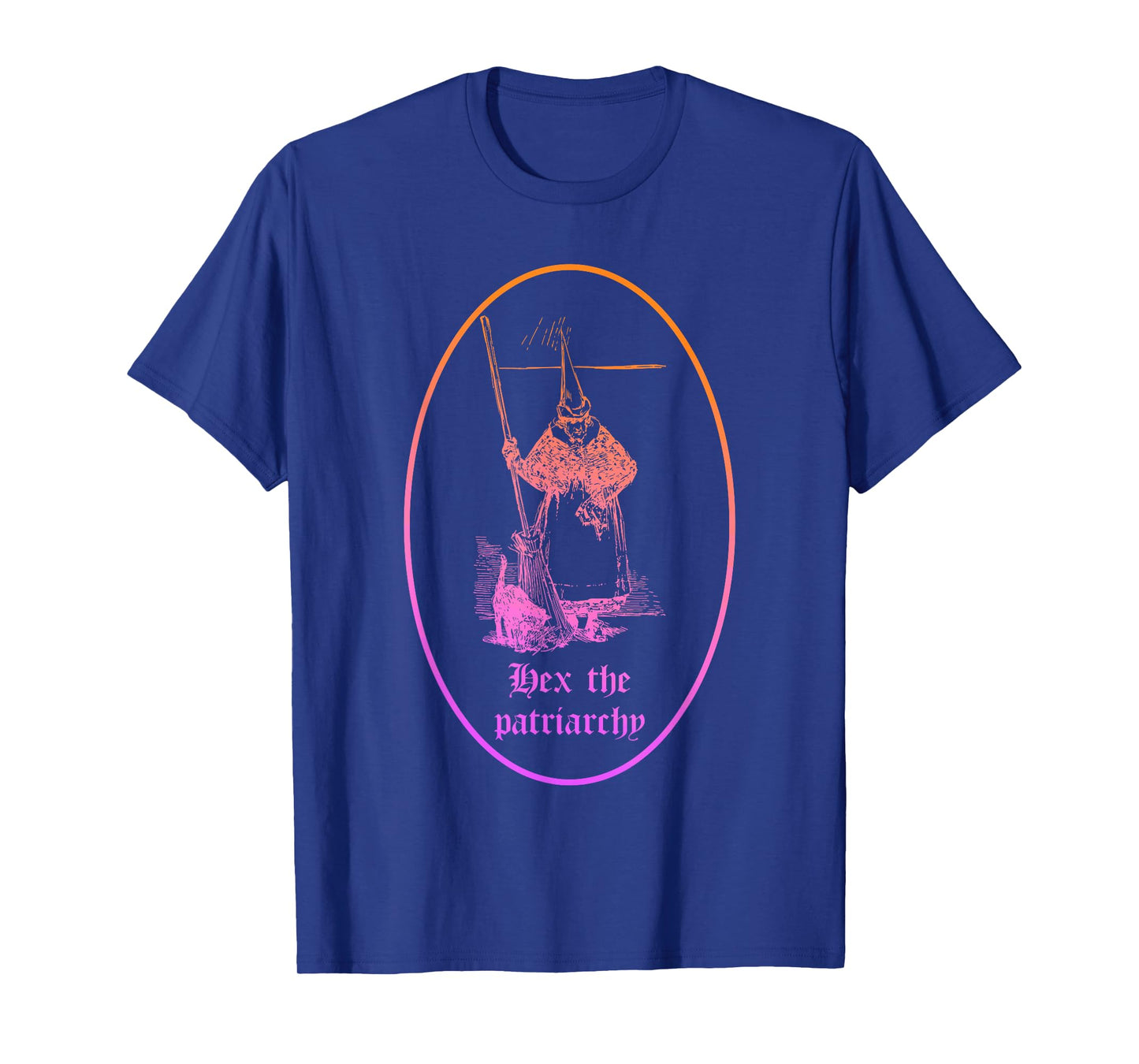 Hex The Patriarchy Halloween Feminist Witch Quote T-Shirt