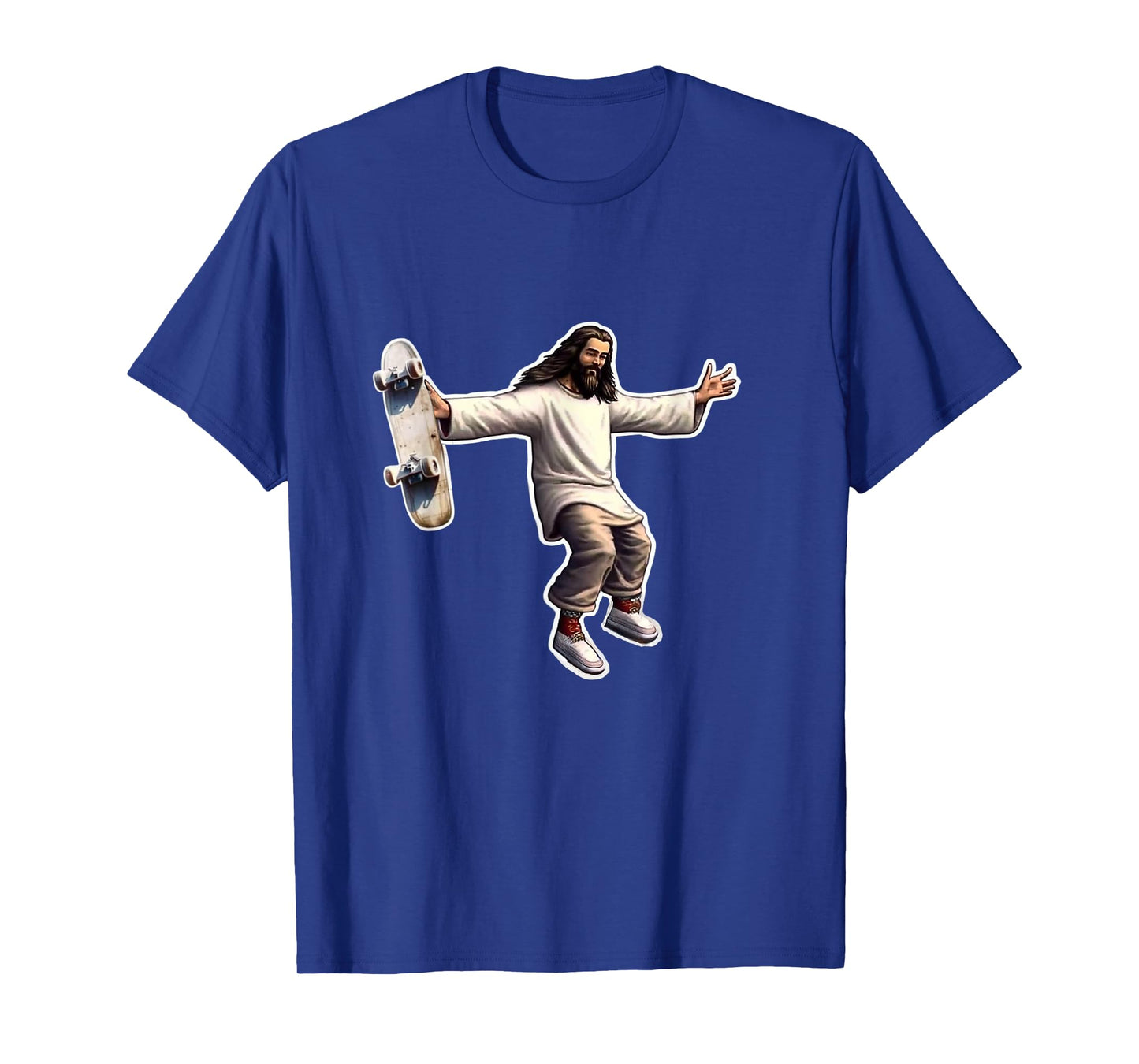 Steezus Christ Shredding Skateboard Trending Meme T-Shirt
