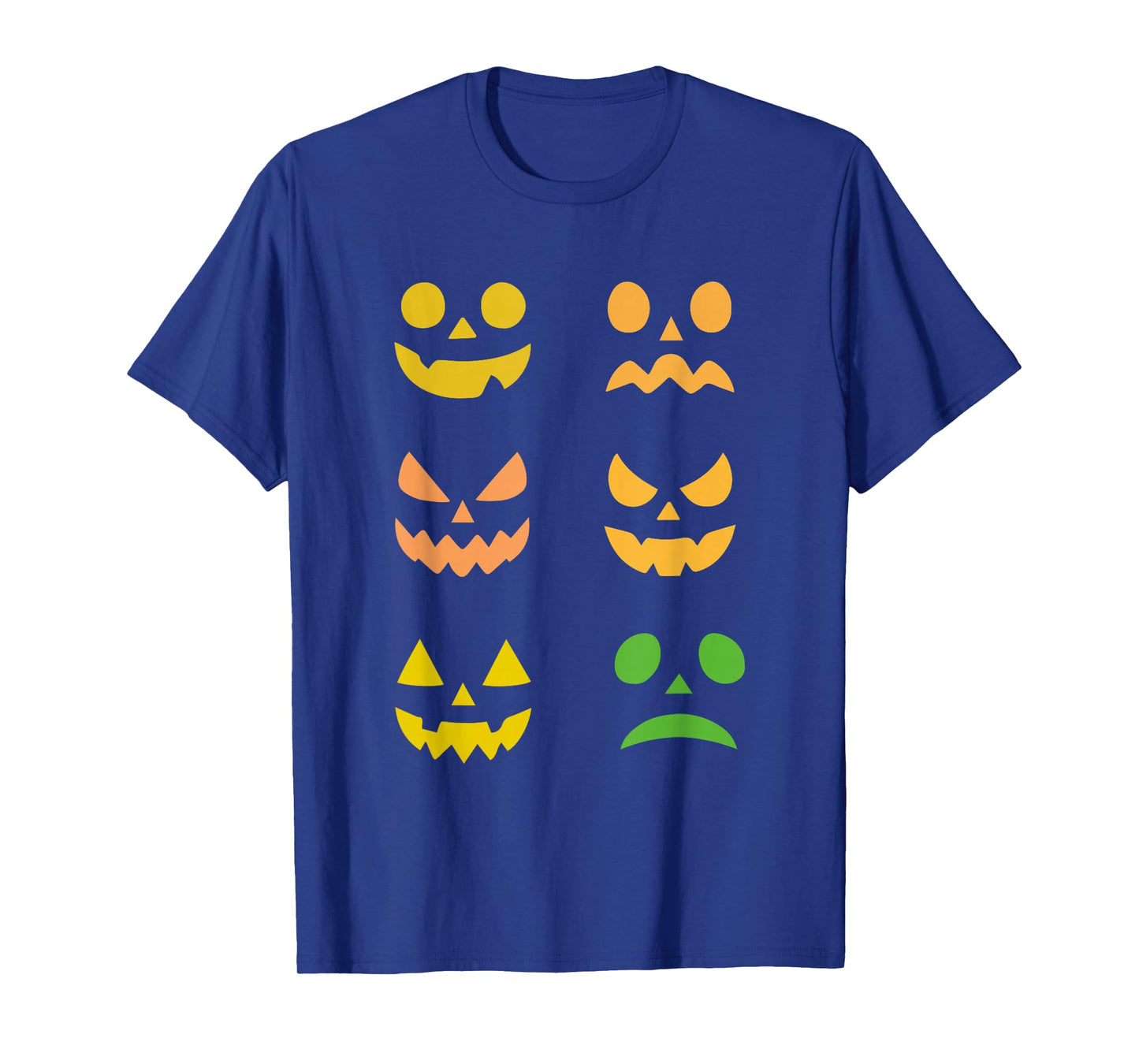Scary Spooky Jack O Lantern Face Pumpkin Halloween Men Boys T-Shirt