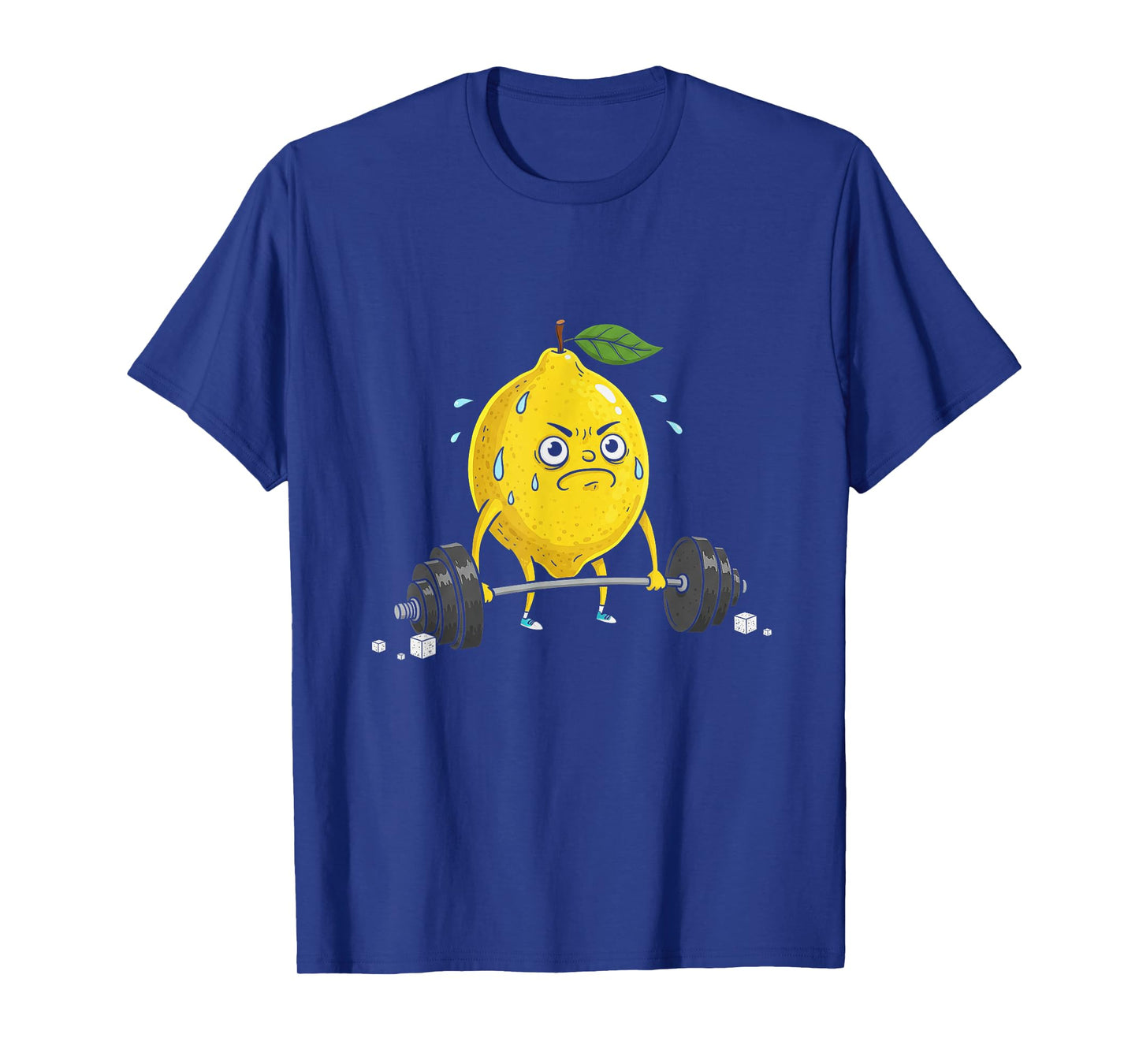Funny Lemon Humor Fruit Gym Weightlifting Design T-Shirt
