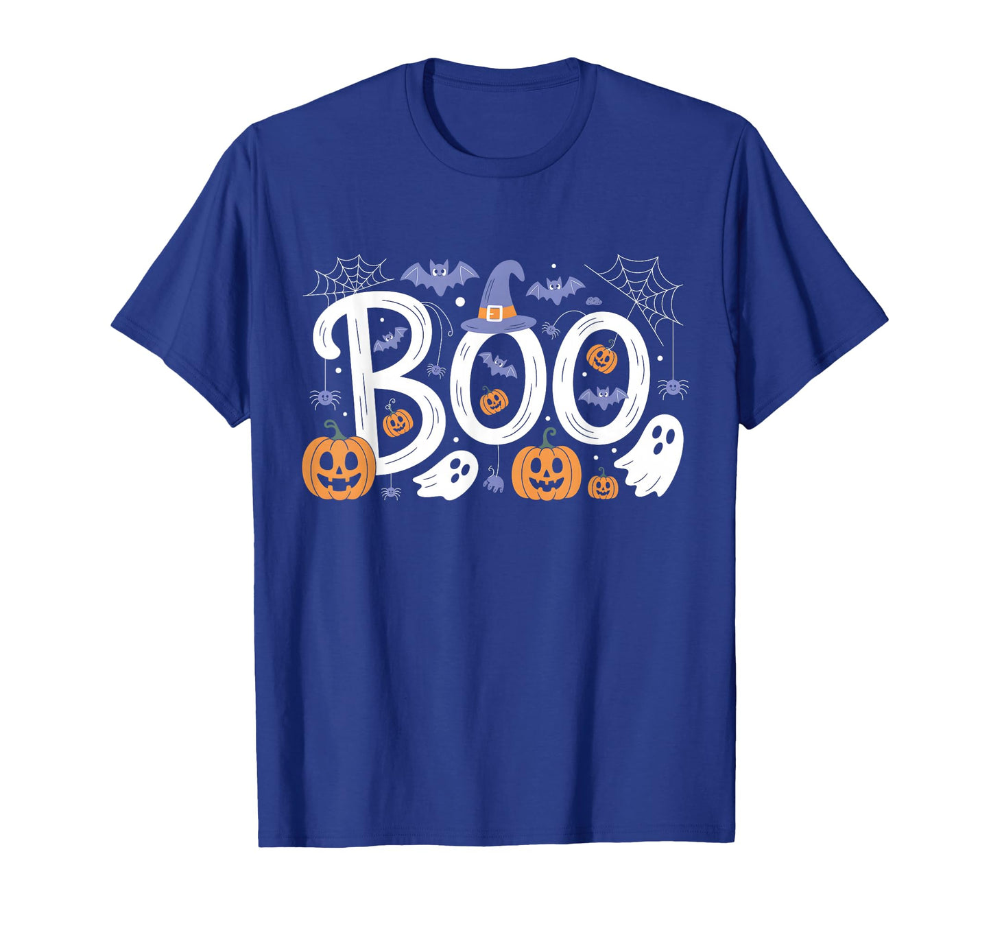 Motif - Boo Funny Boo Witch Sipders Pumpkins Happy Halloween T-Shirt