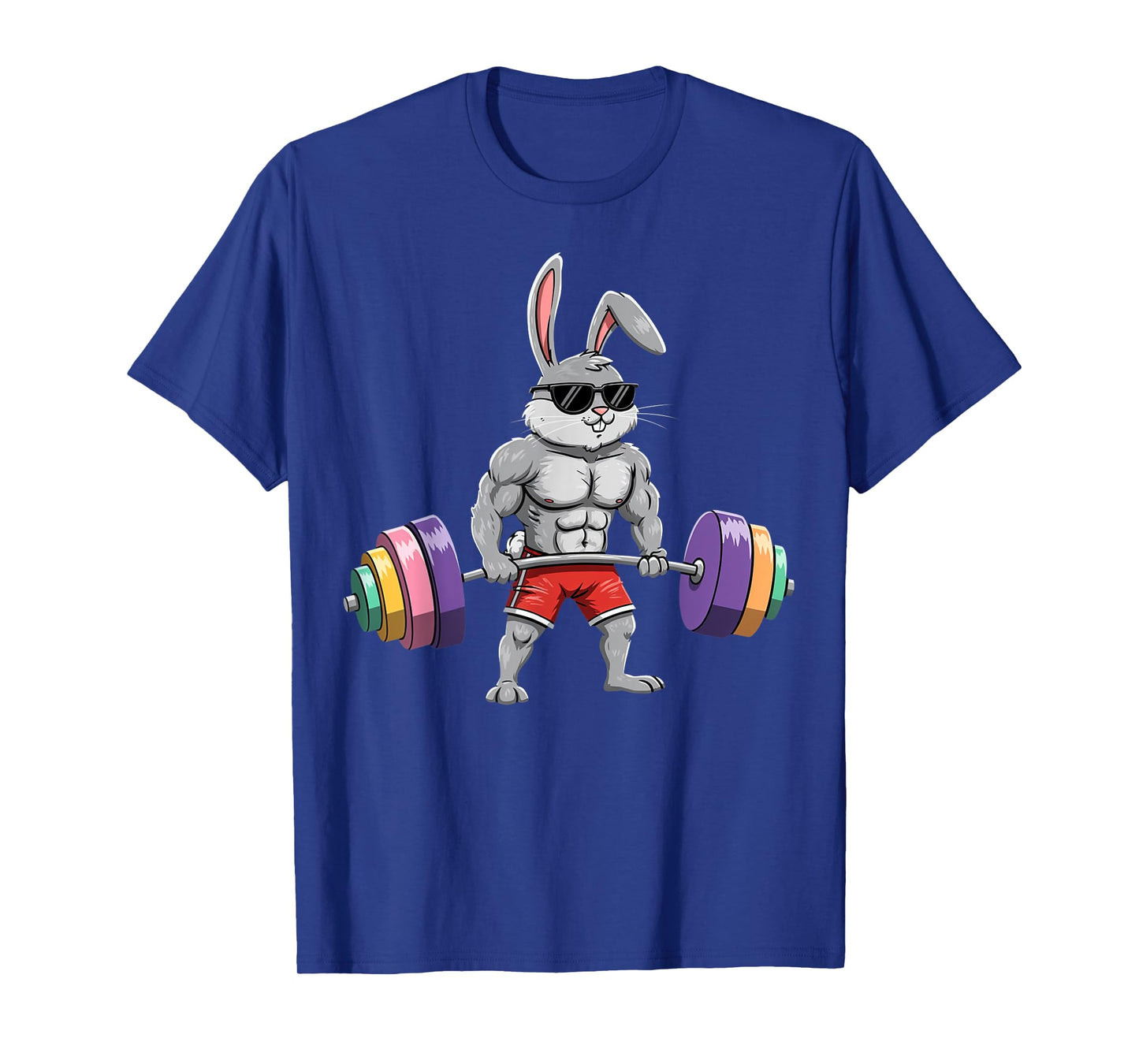 Easter Day Workout Deadlift Bunny Easter Gym Men Women T-Shirt