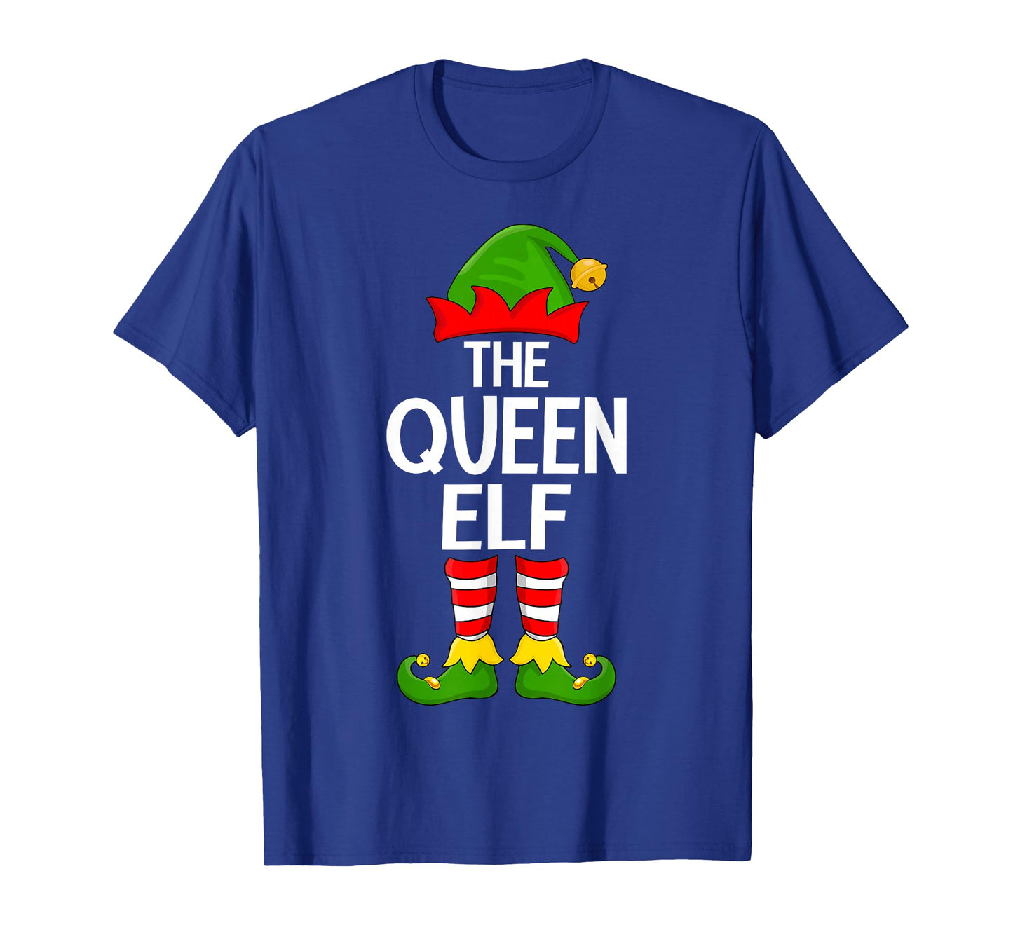 Queen Elf Xmas Matching Family Elf Squad Christmas Girls T-Shirt