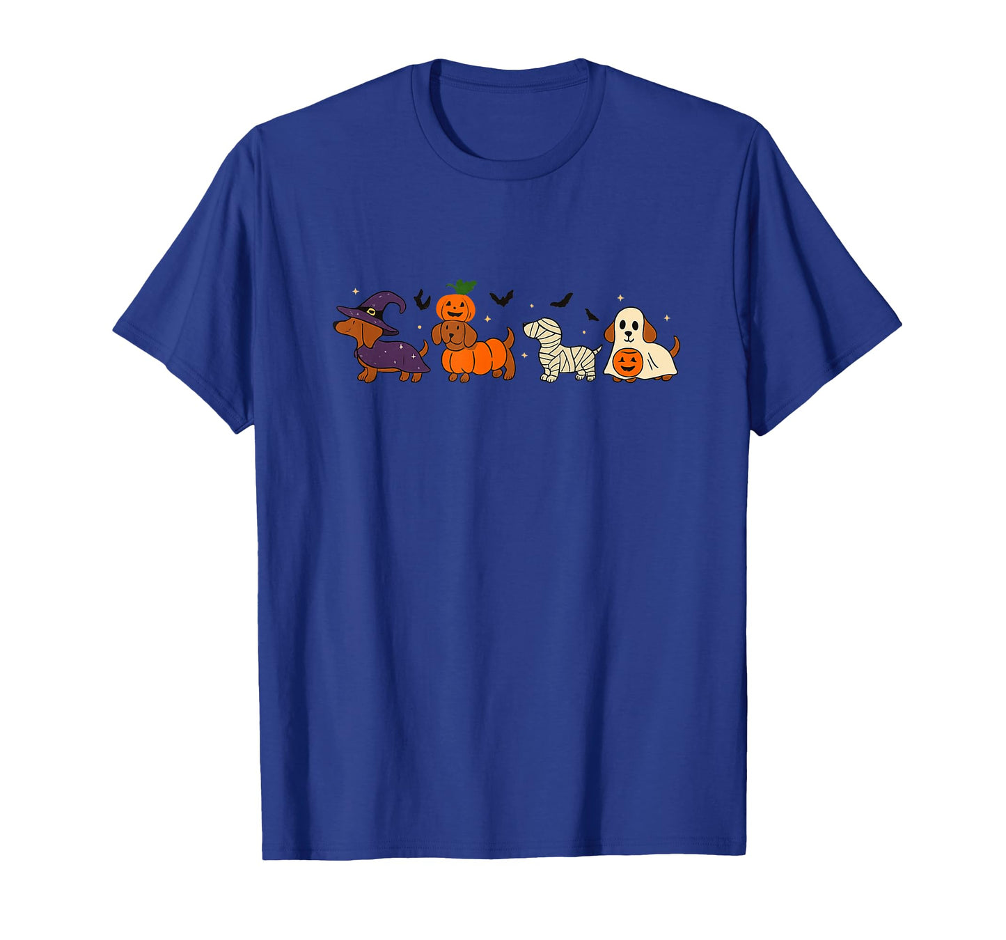 Weiner Dog Witch Happy Halloweenie Cute Halloween Dachshund T-Shirt