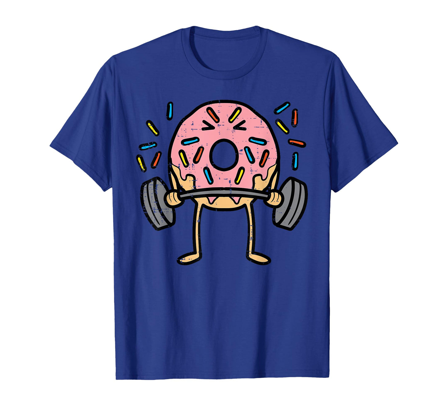 Gym Donut Deadlift Funny Workout Fitness Exercise Women Men T-Shirt