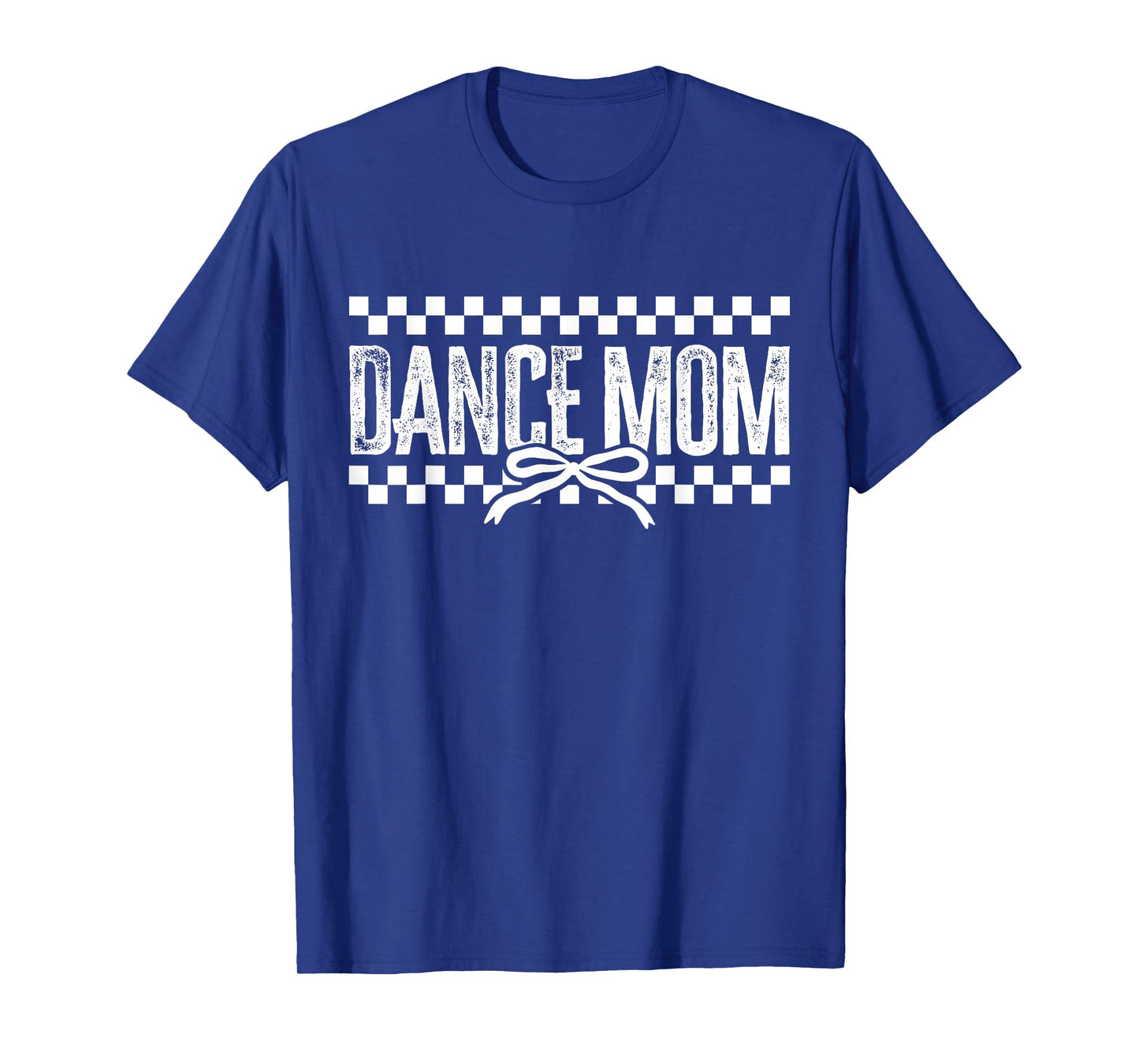 Retro Dance Mom Coquette Bow Checkered Dance Mama Mother Day T-Shirt