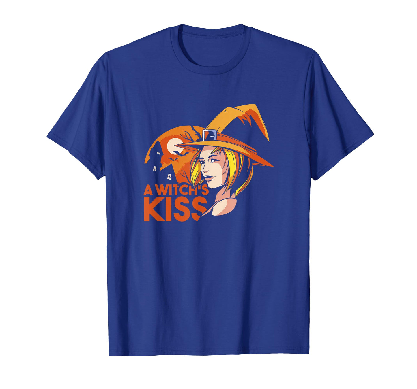 Amazing Spooky Creepy Halloween Witchs kiss T-Shirt