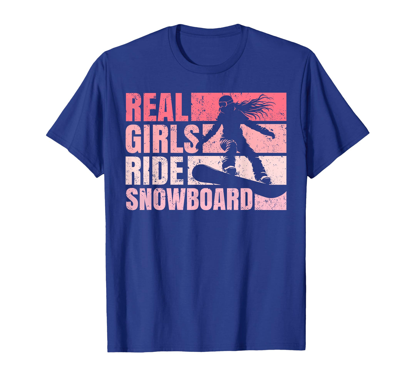 Snowboarding Snowboard Vintage Girl Ride Real Girls Ride T-Shirt