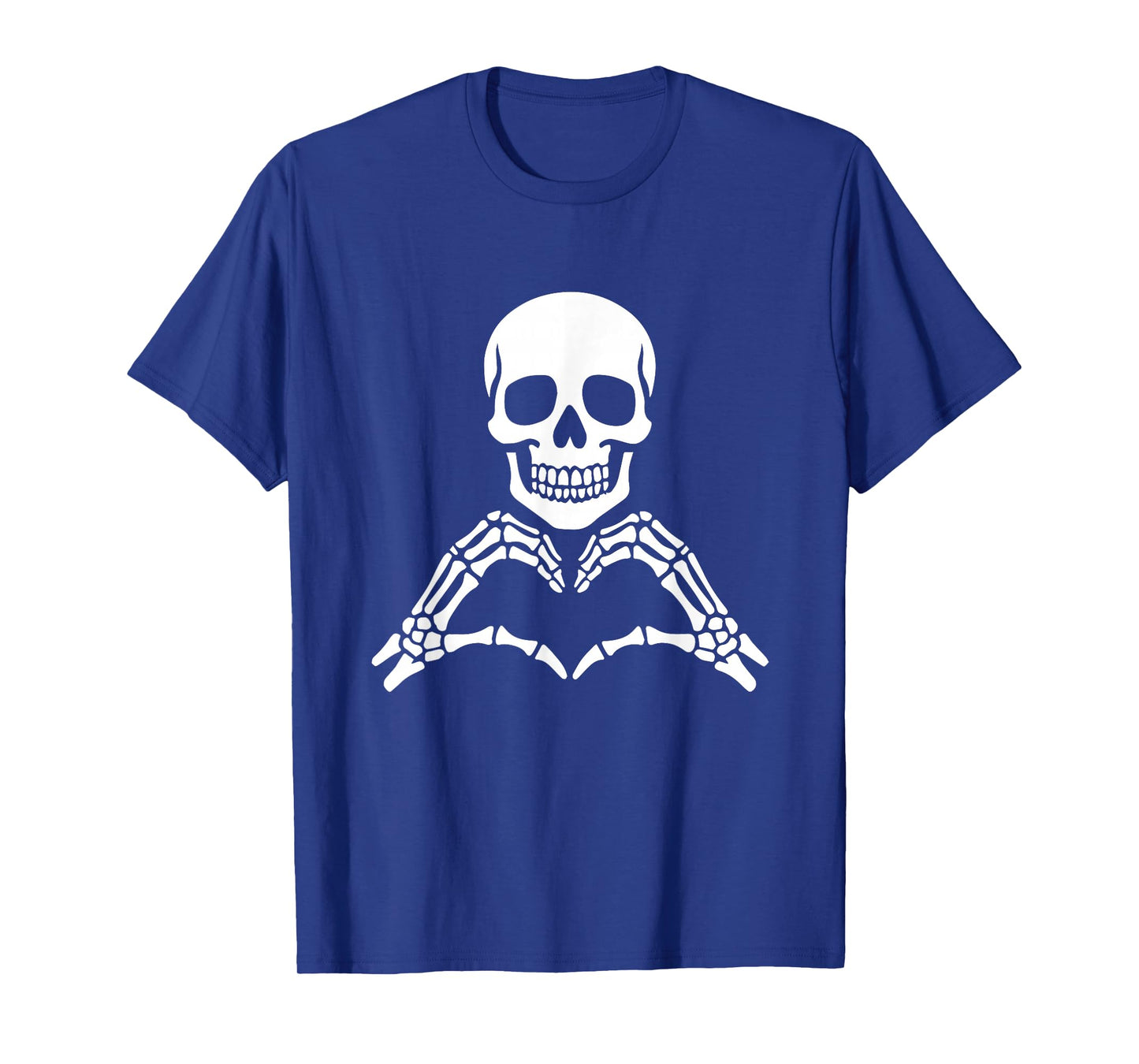 Funny Cool Trick or Treat Skeleton Hands Heart Sign T-Shirt