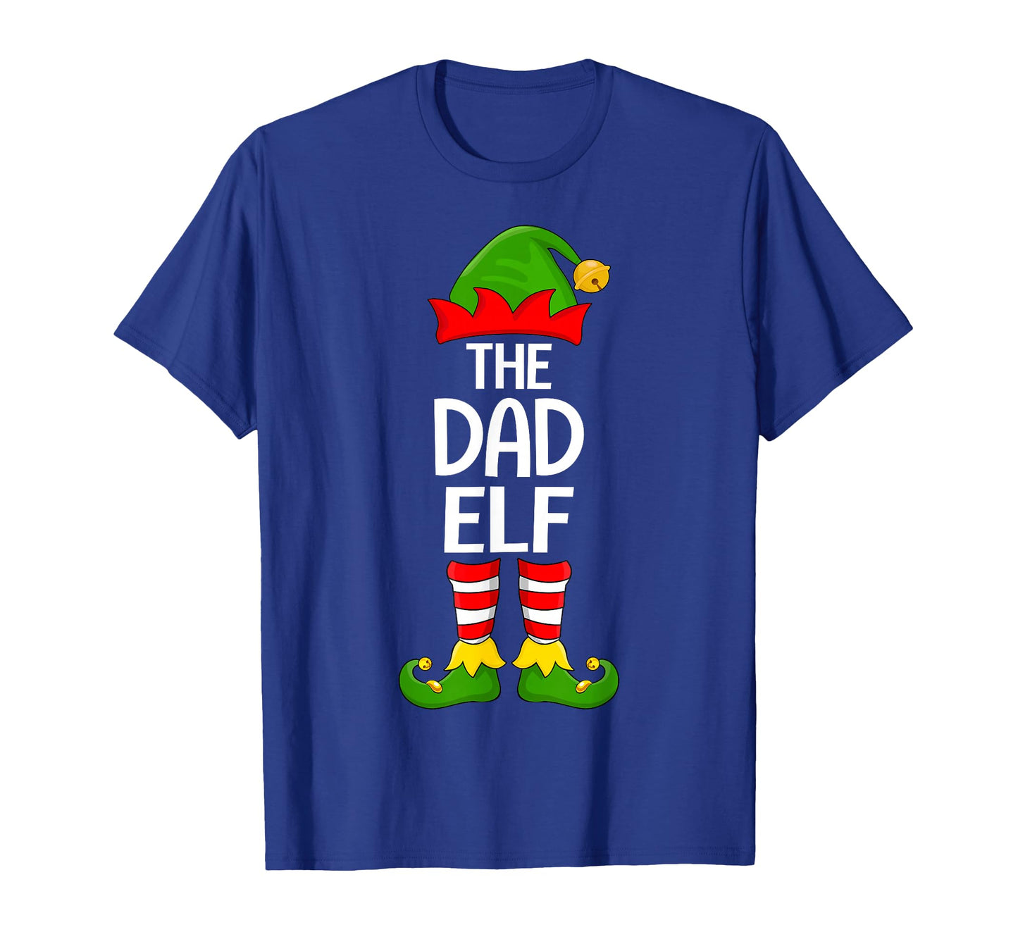 Dad Elf Xmas Matching Family Elf Squad Christmas T-Shirt