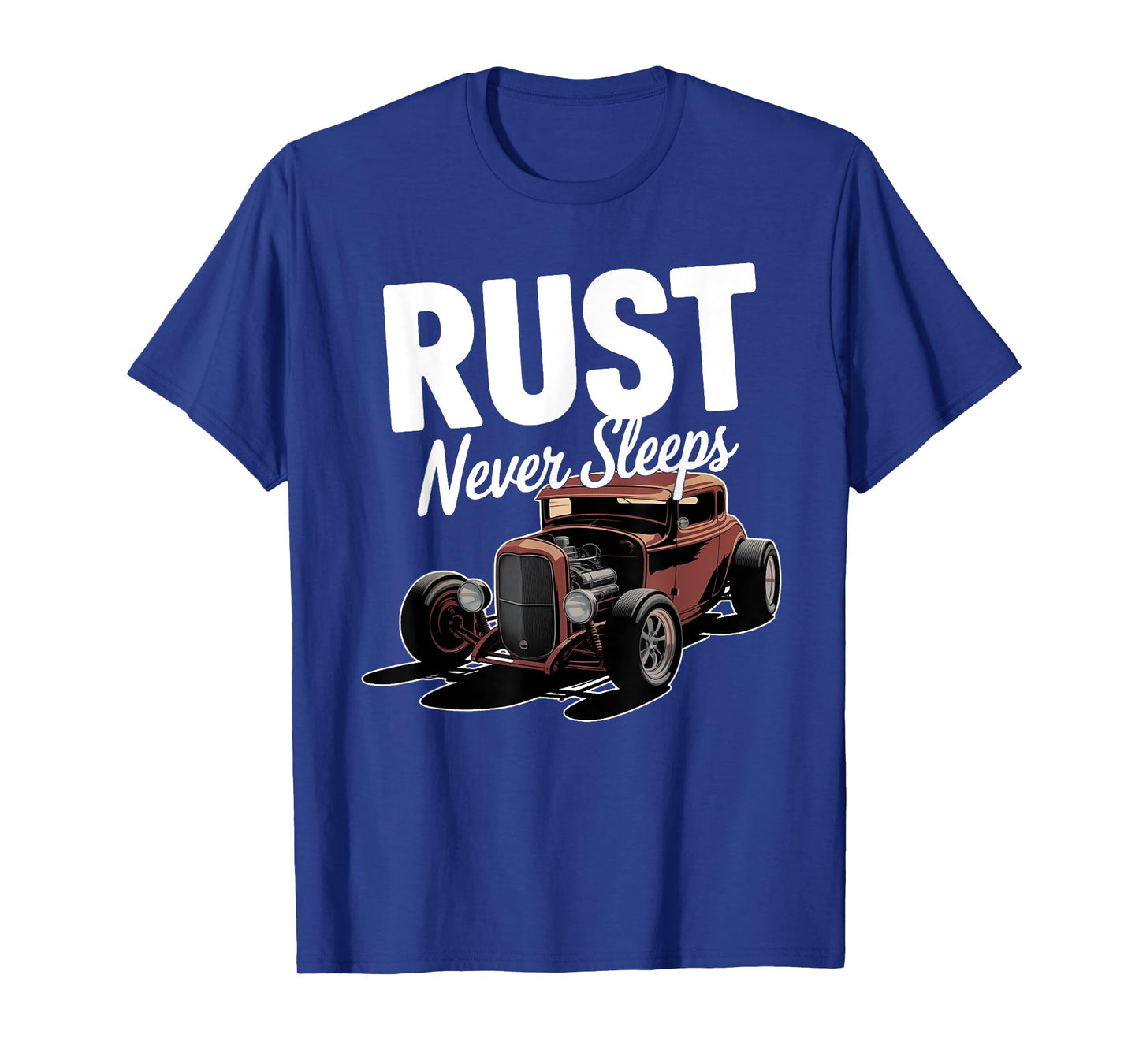 Rust Never Sleeps Car Mechanic Design T-Shirt
