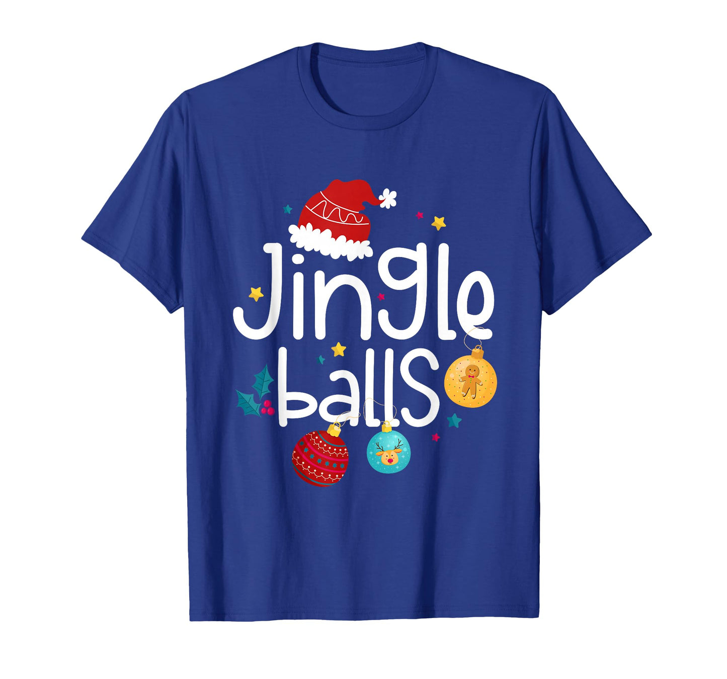 Jingle Balls Christmas Couple Matching Santa Xmas Holiday T-Shirt
