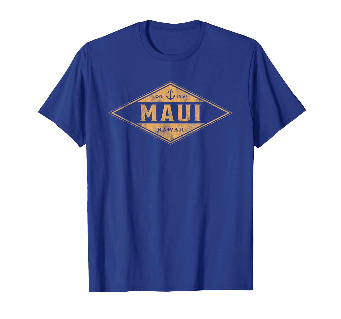 Maui Hawaii Souvenir Vacation Vintage Badge Mens Womens T-Shirt
