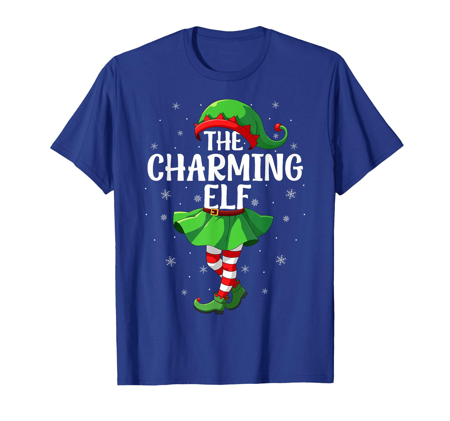Charming Elf Christmas Girls Women Elf Squad Xmas Family T-Shirt