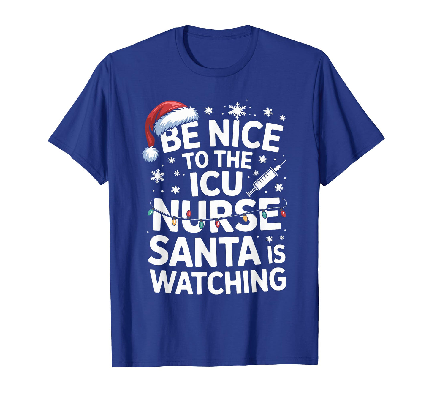 Funny ICU Nurse Christmas Critical Care Nurse Xmas Nursing T-Shirt