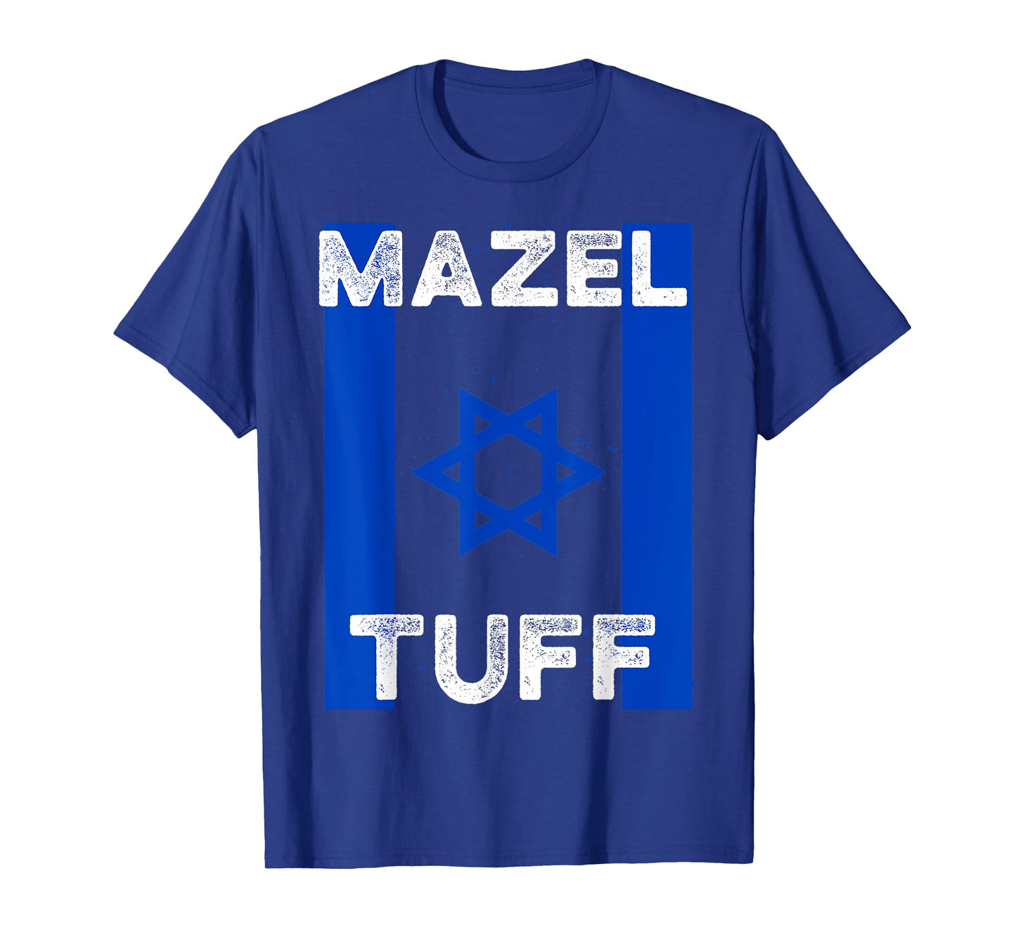 Mazel Tuff Strong Funny Jewish Work Out Gym Hanukkah Flag T-Shirt