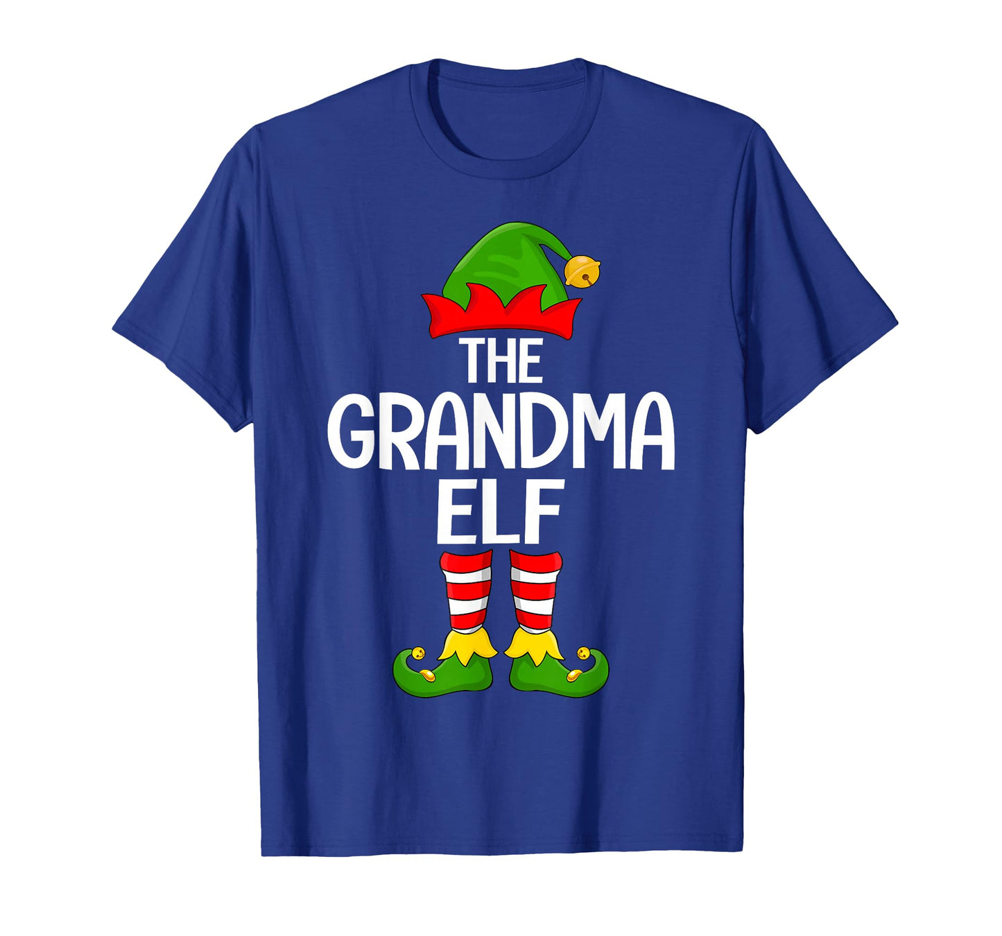 Grandma Elf Xmas Matching Family Elf Squad Christmas Women T-Shirt