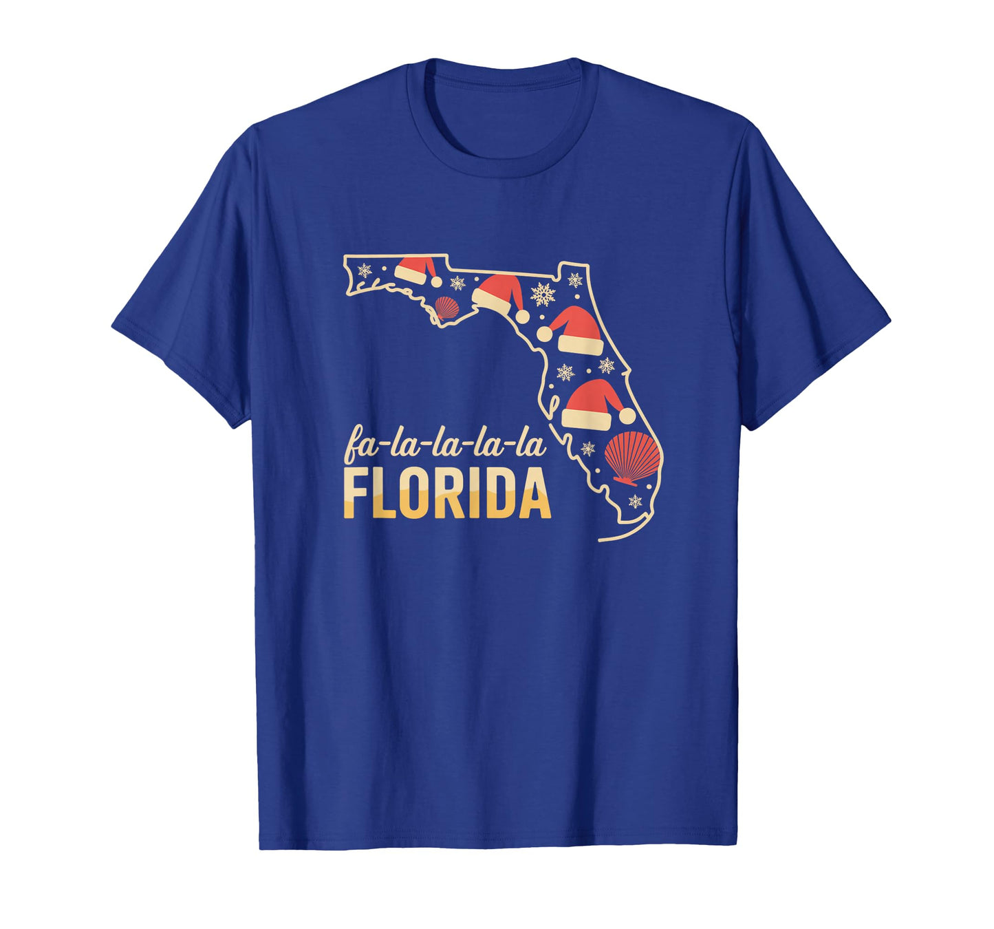 Cute Florida Christmas Family Matching Holiday Santa Hats T-Shirt