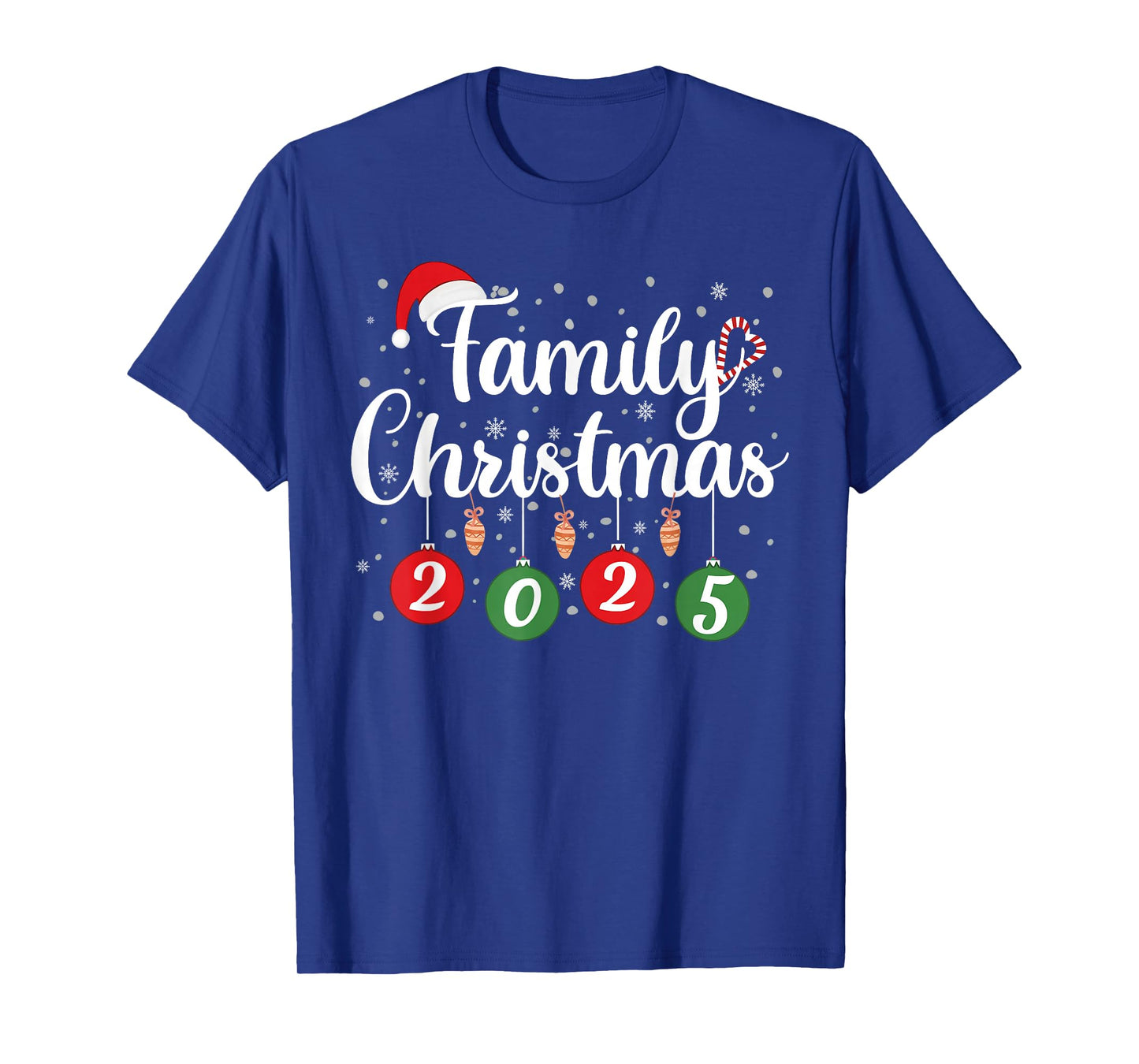 Family Christmas 2025 Xmas Lights Snowflake Pajamas Holiday T-Shirt