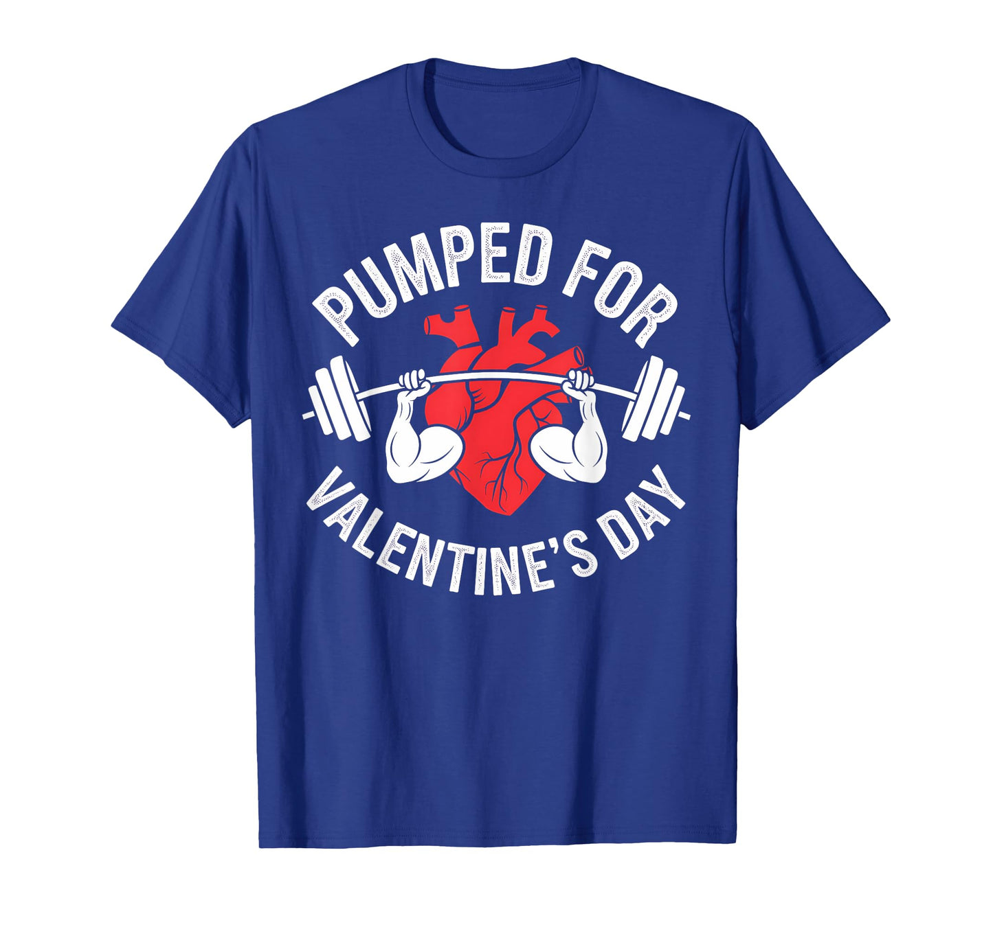 Valentine's Day Heartbeat Weightlifting Gym Lover Workout T-Shirt