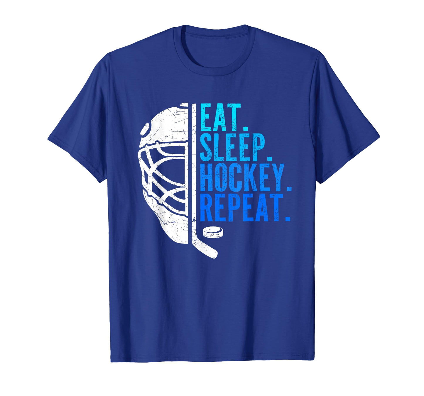 Eat Sleep Hockey Repeat Funny Boys Hockey Player T-Shirt